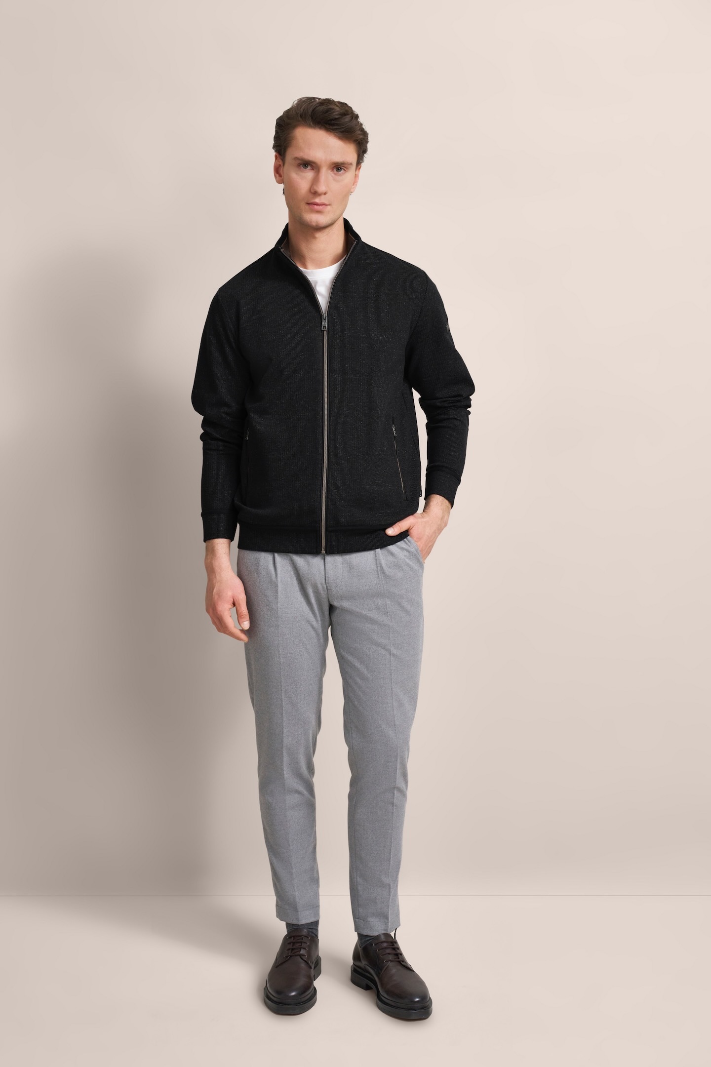 bugatti Sweatjacke, mit leichter Struktur