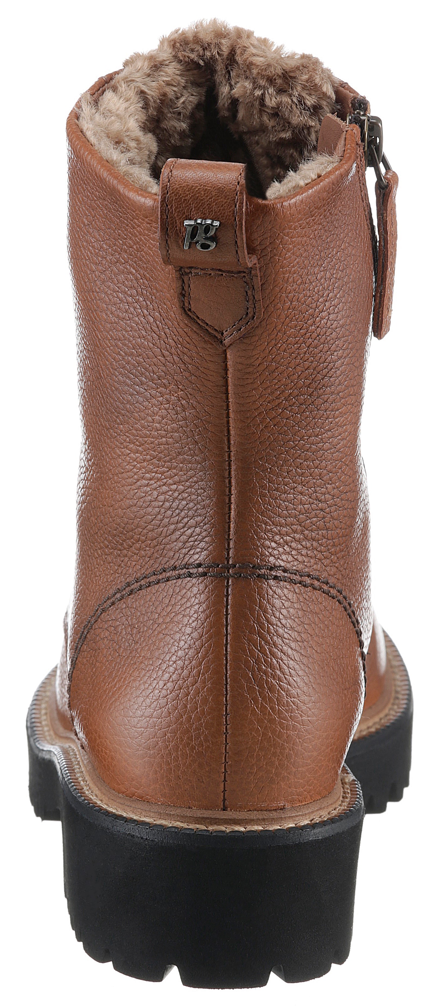 Paul Green Winterstiefelette, Winterboots, Schnürboots, Reißverschluss-Stiefelette mit Warmfutter