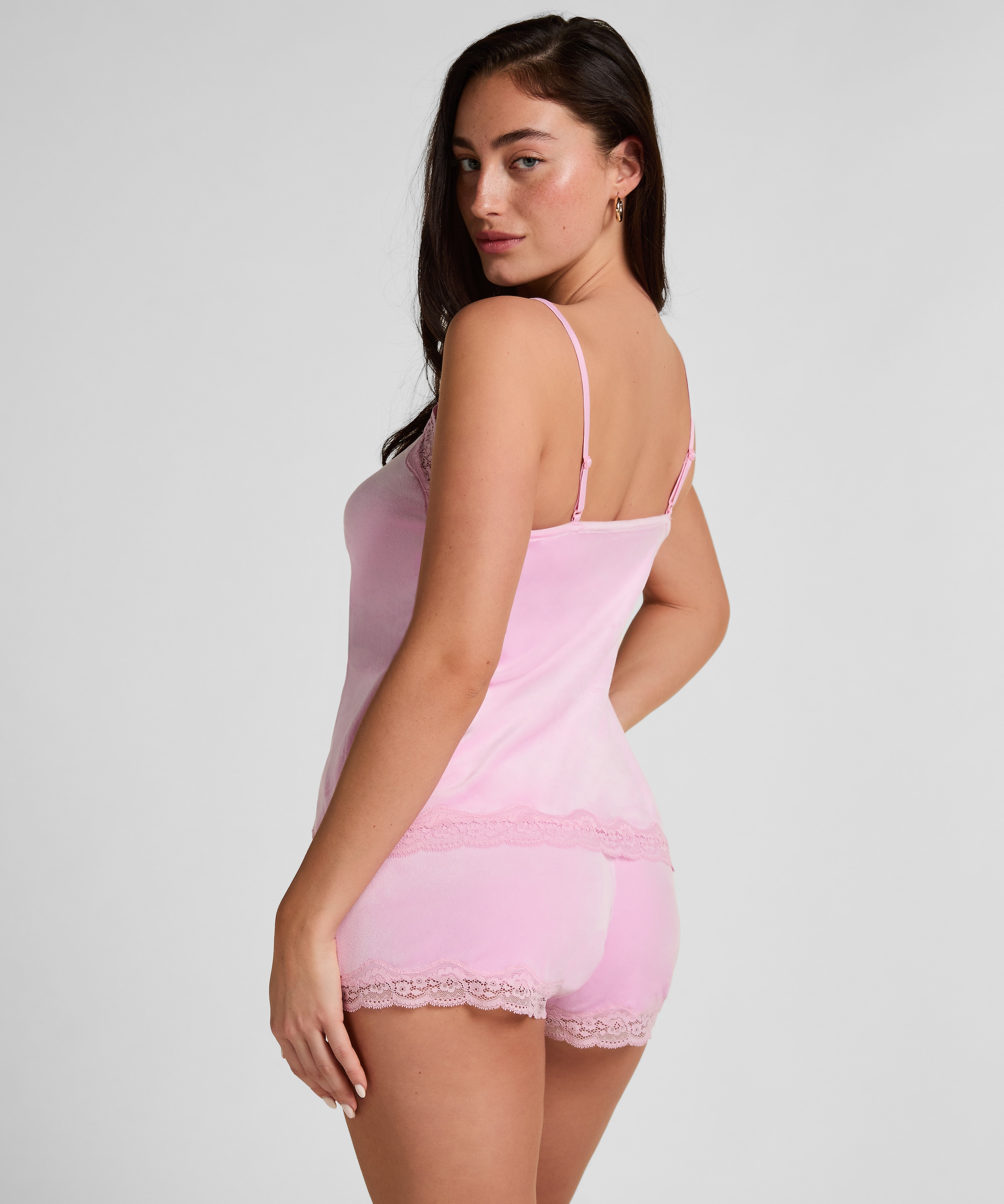 Hunkemöller Pyjama »Cami Top Velours Lace«