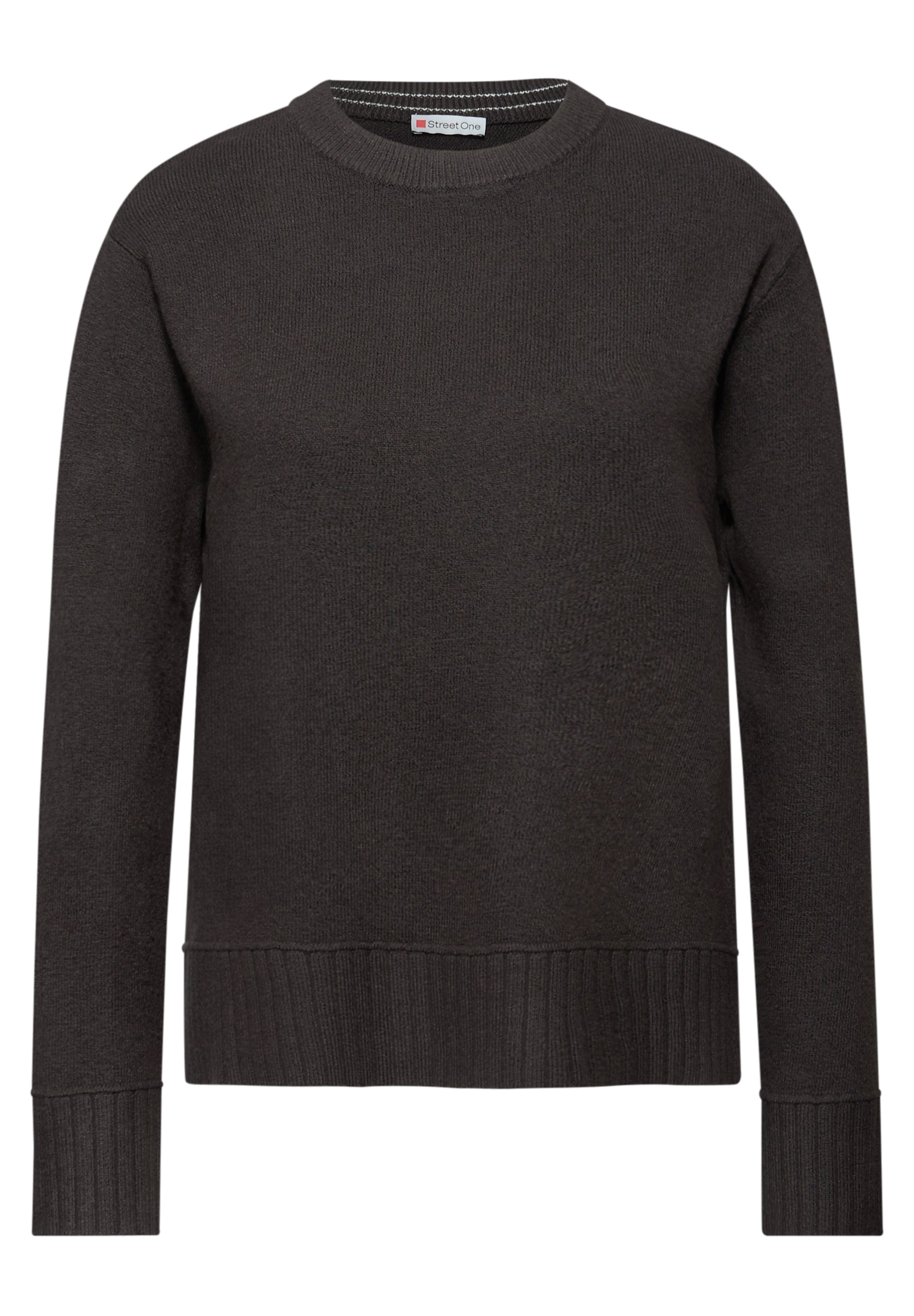 STREET ONE Rundhalspullover mit Rippbündchen