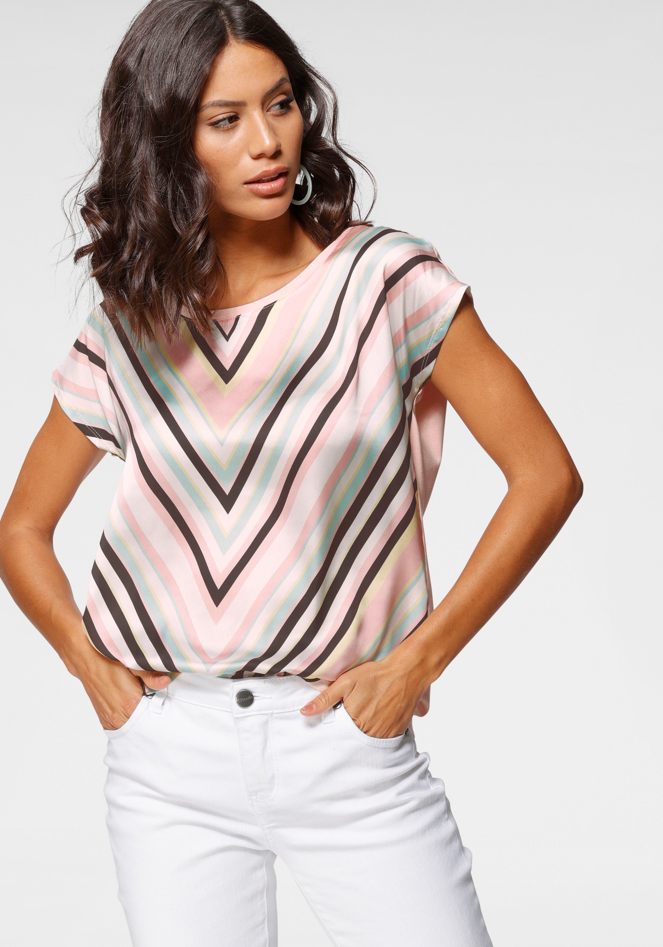 NEUE Materialmix Laura - modischem im Scott Online-Shop Shirtbluse, in kaufen FARBEN
