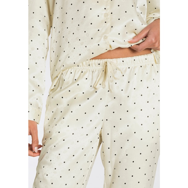 s.Oliver Bodywear Pyjama, aus gemustertem Satin