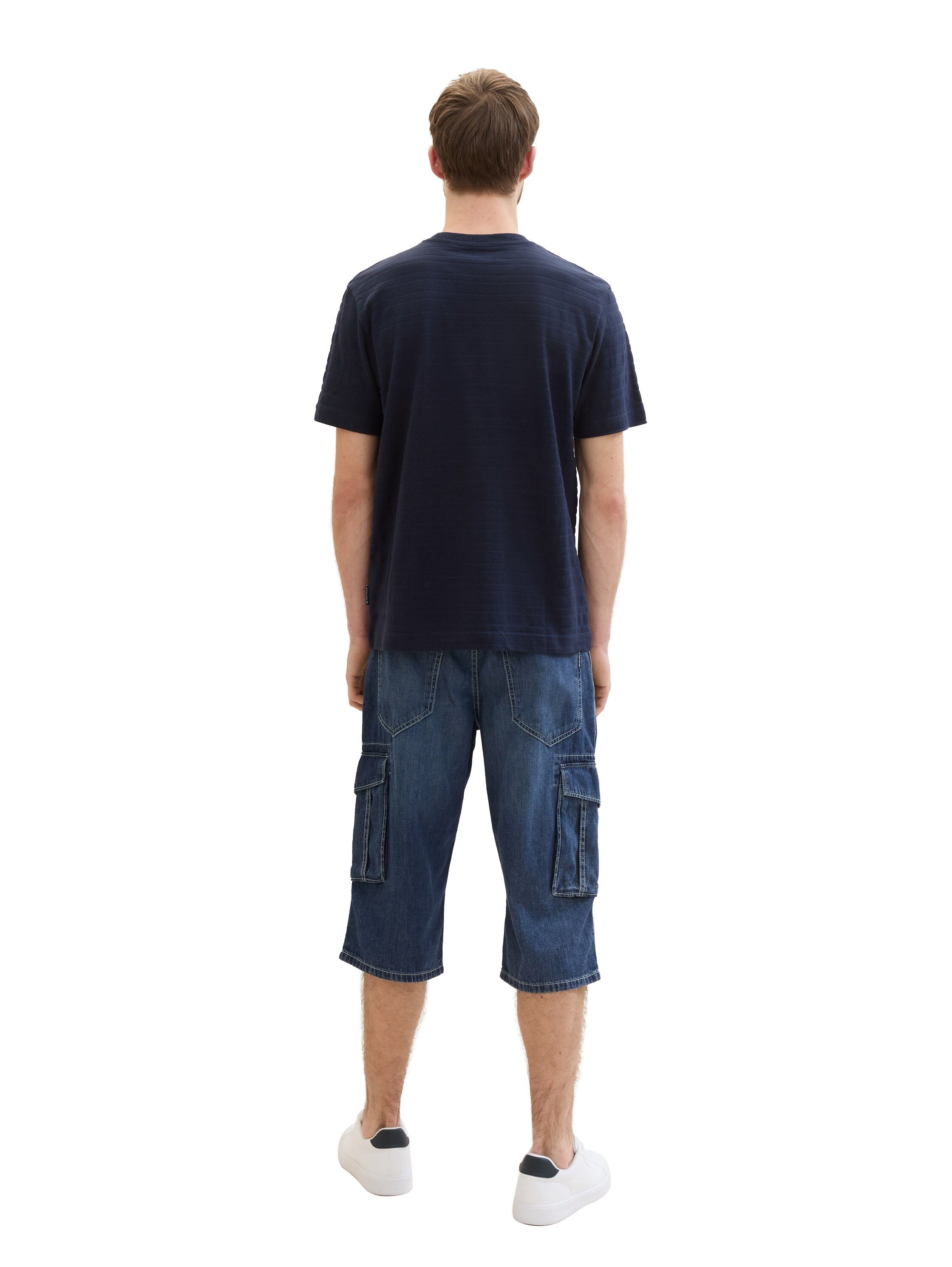 TOM TAILOR Jeansshorts »MORRIS OVERKNEE«, mit recycelter Baumwolle