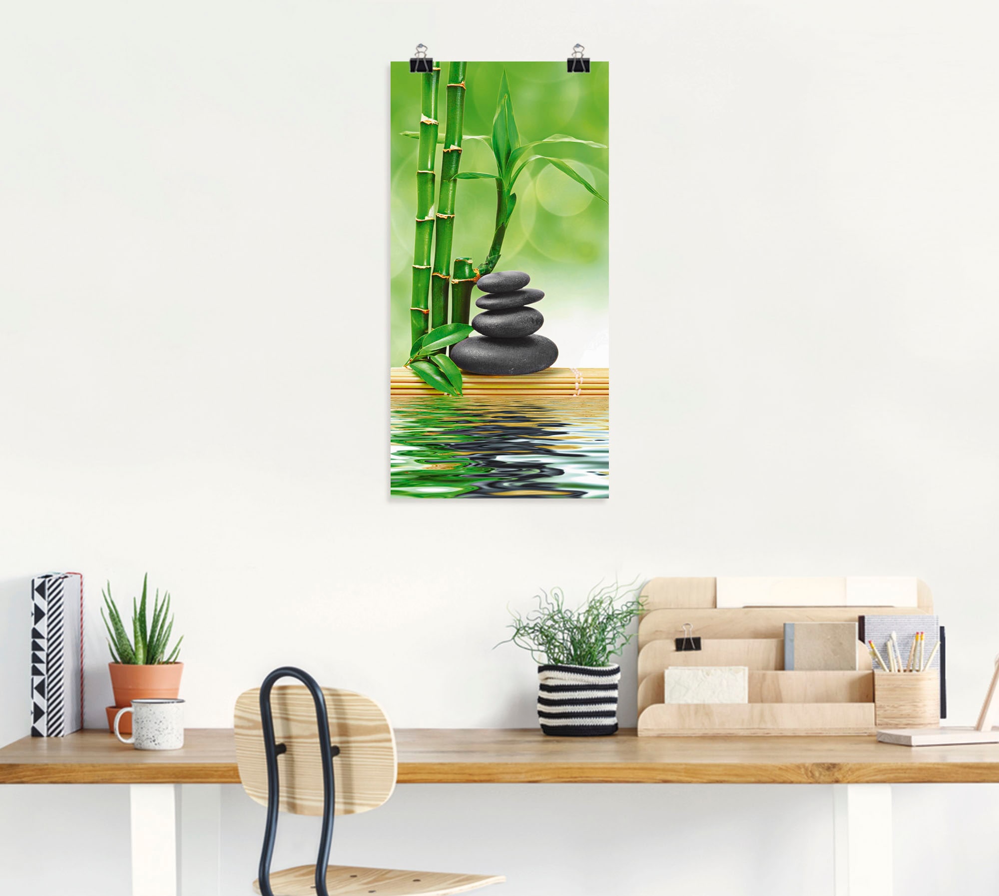 Artland Wandbild »Spa Konzept Zen Basaltsteine« Zen 1 Stk. tlg. als Leinwandbild, Poster, Wandaufkleber in verschied. Größen