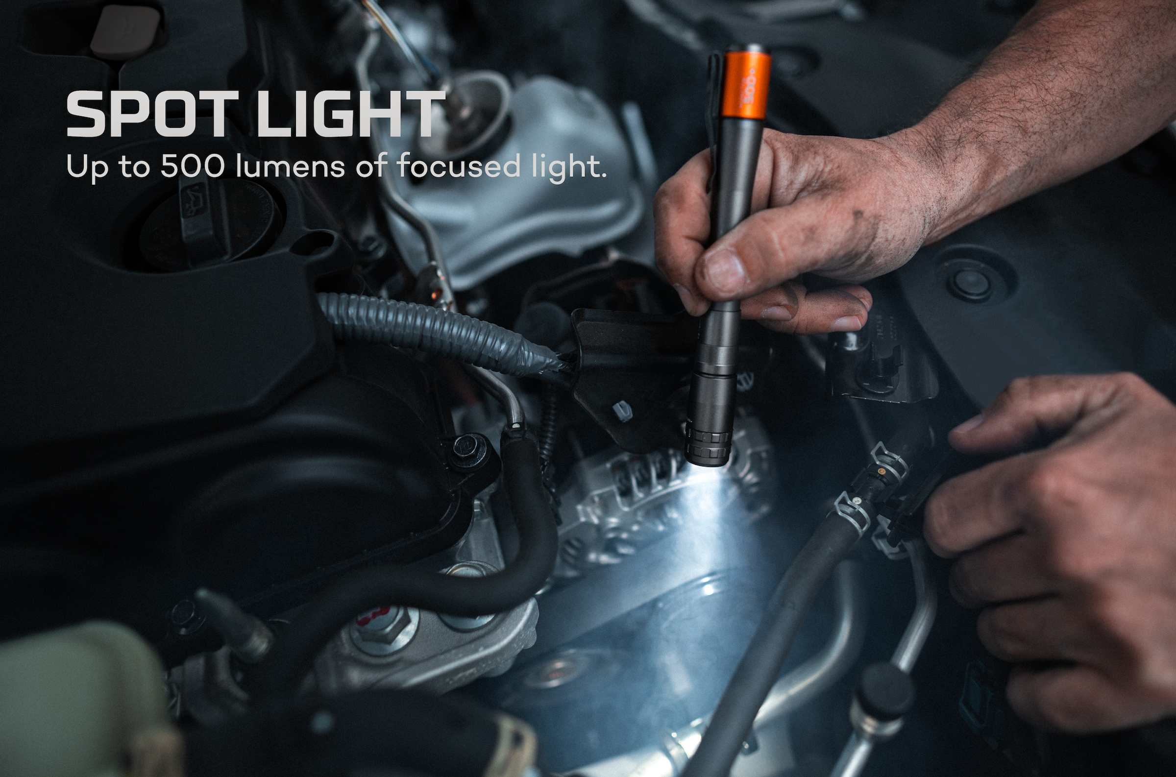 NEBO LED Taschenlampe »Nebo INSPECTOR™ 500+ Flex« Set, Taschenlampe inkl. Ladekabel, 2 Stk. tlg. Flexibel mit Akku- oder Batteriebetrieb nutzbar