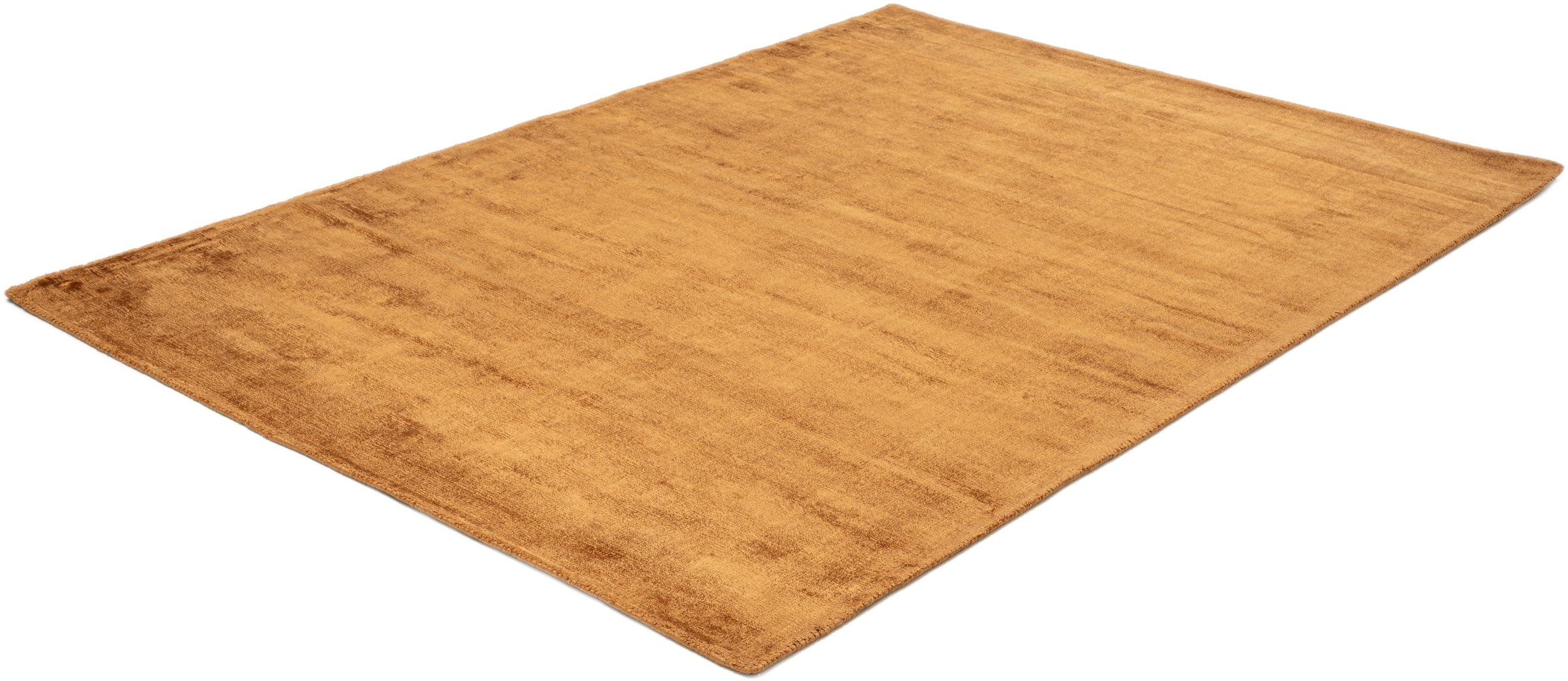 TOM TAILOR HOME Teppich »Shine uni«, rechteckig, 8 mm Höhe, Handweb Teppich, 100% Viskose, handgewebt, mit elegantem Schimmer