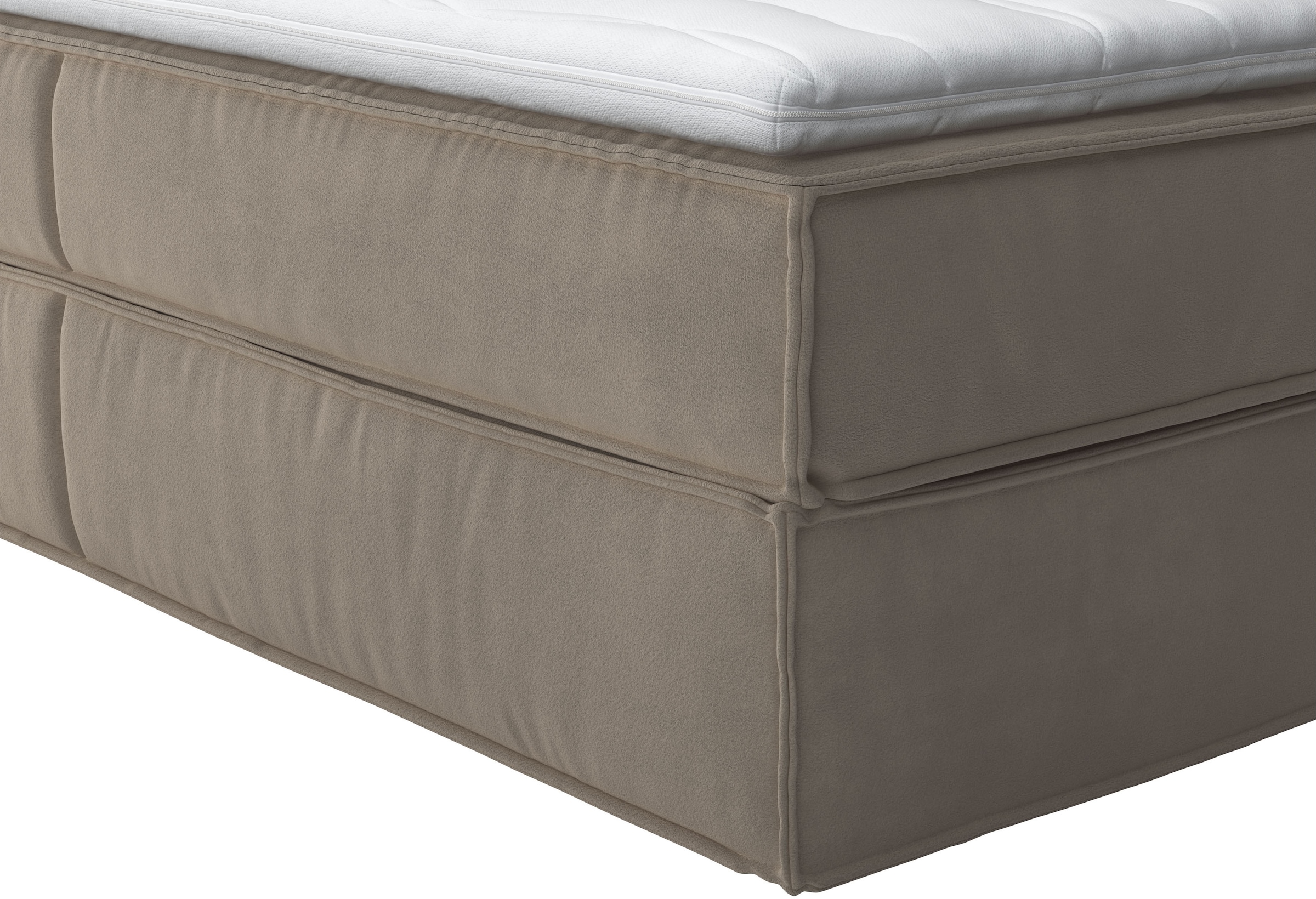 Home affaire Boxspringbett »Sacy«, Boxbett inkl. Topper, 2 Matratzen, Härtegrade H2, H3 und H4 wählbar