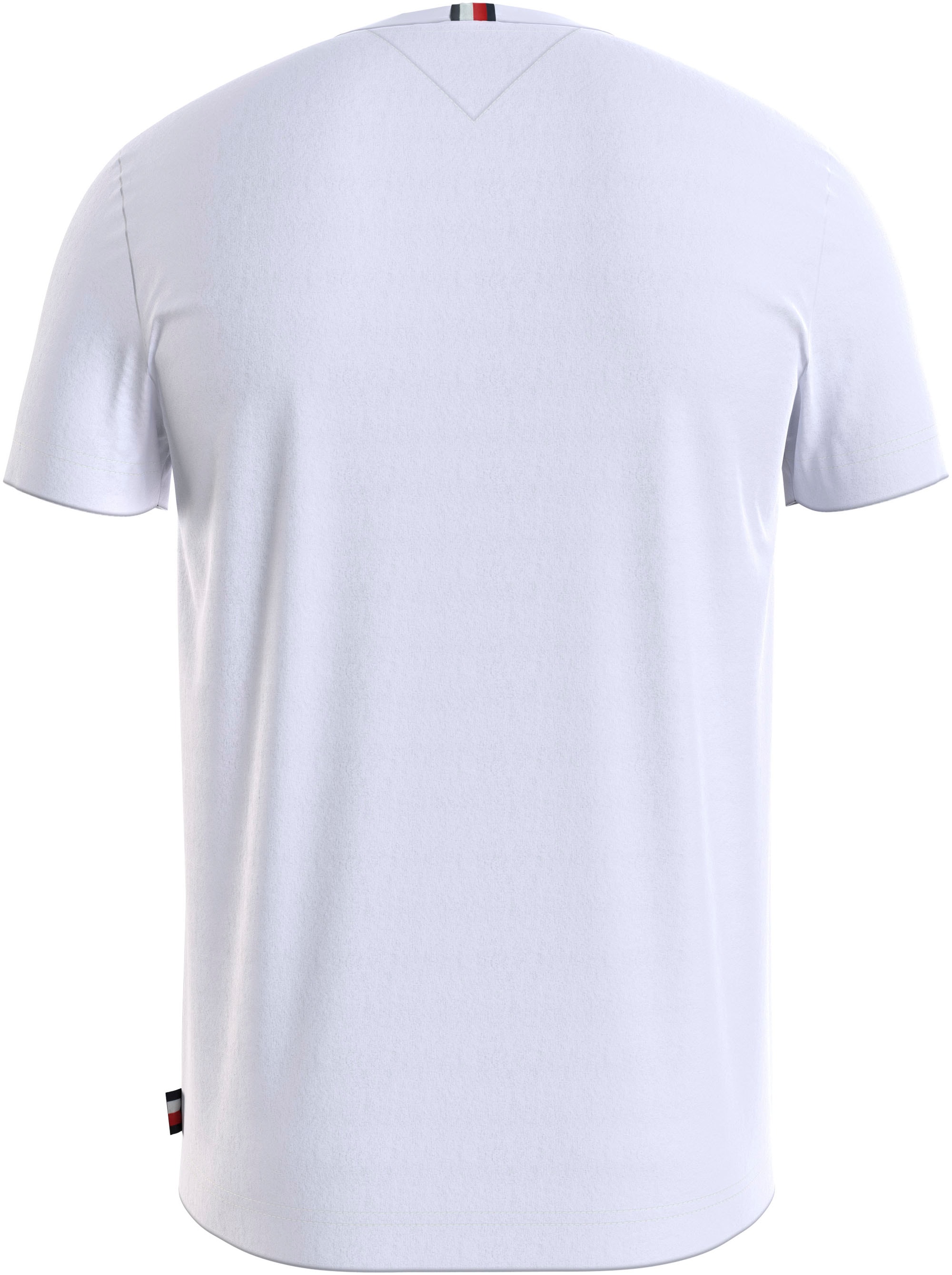 Tommy Hilfiger T-Shirt »GLOBAL STRIPE WREATH TEE« mit Archive-Wappen-Logo