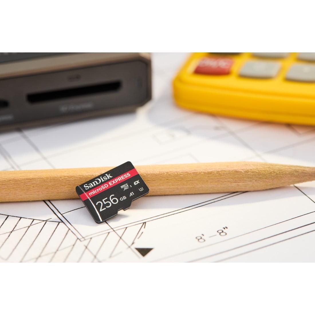 Sandisk Speicherkarte »microSDXC Express funktioniert mit Nintendo Switch 2« (256 GB UHS-I Class 10 )