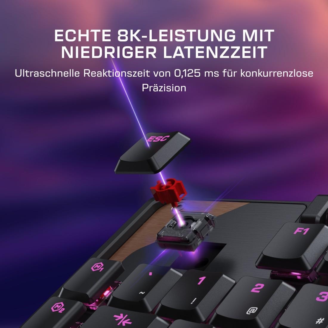Turtle Beach Gaming-Tastatur »Command KB5« (Angenehmes Tippen | Handgelenkauflage)