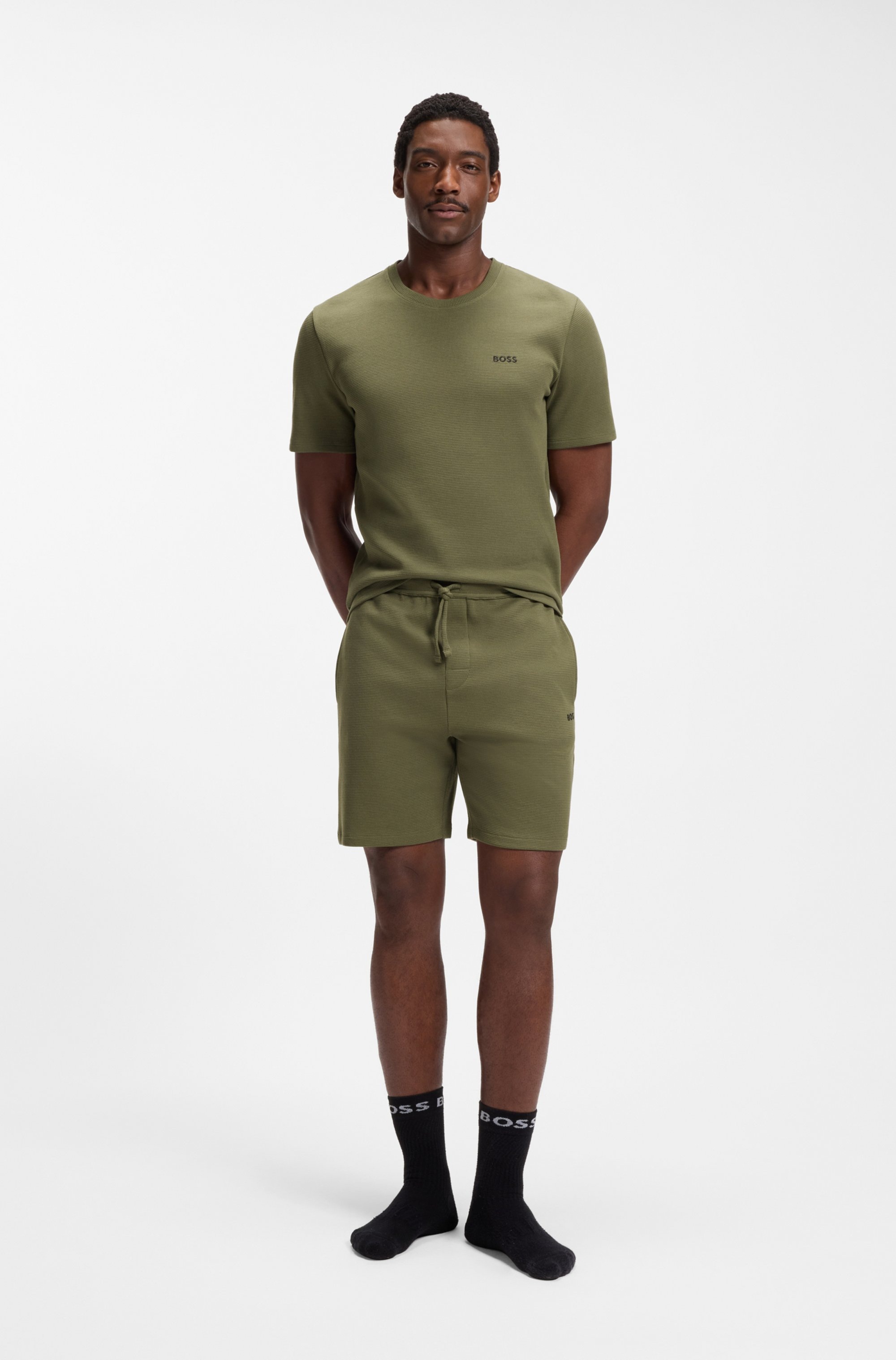 BOSS Pyjamashorts »Waffle Shorts«
