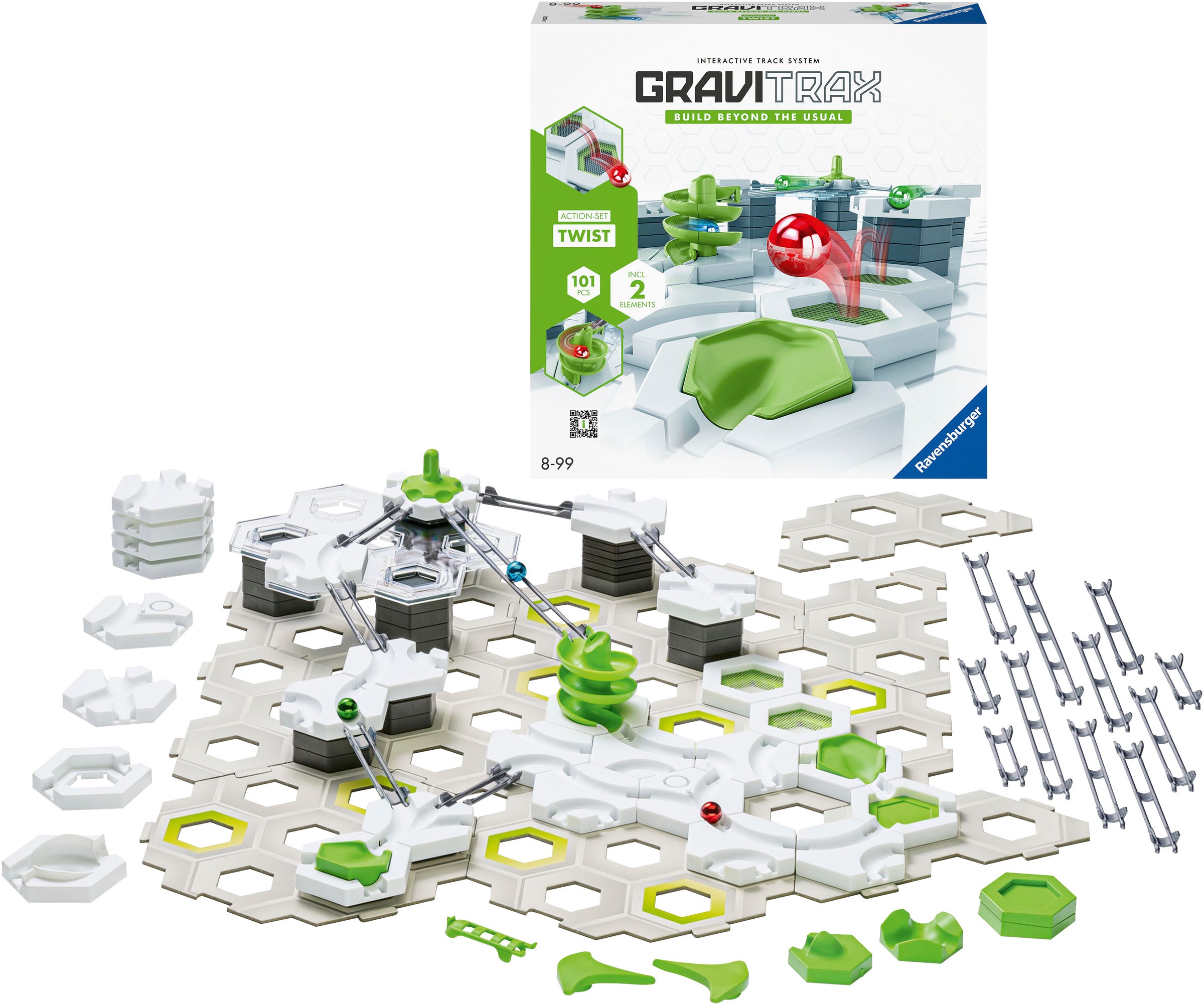 Ravensburger Kugelbahn-Bausatz »GraviTrax Action-Set Twist«, Made in Europe
