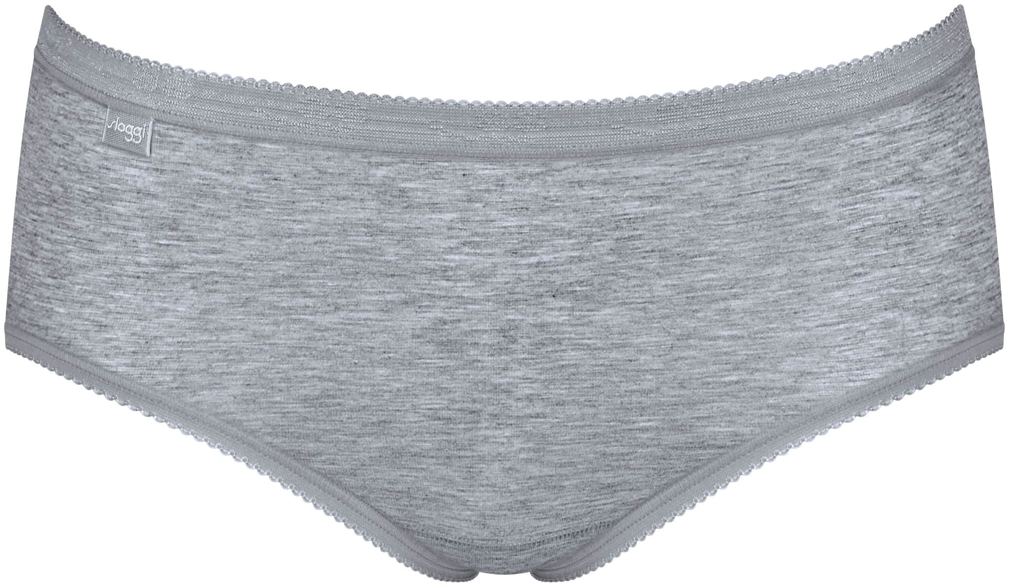 sloggi Midislip »Basic+«, (4er Pack), Baumwollmix, elastisch, weiche Nähte, bequem, feminin