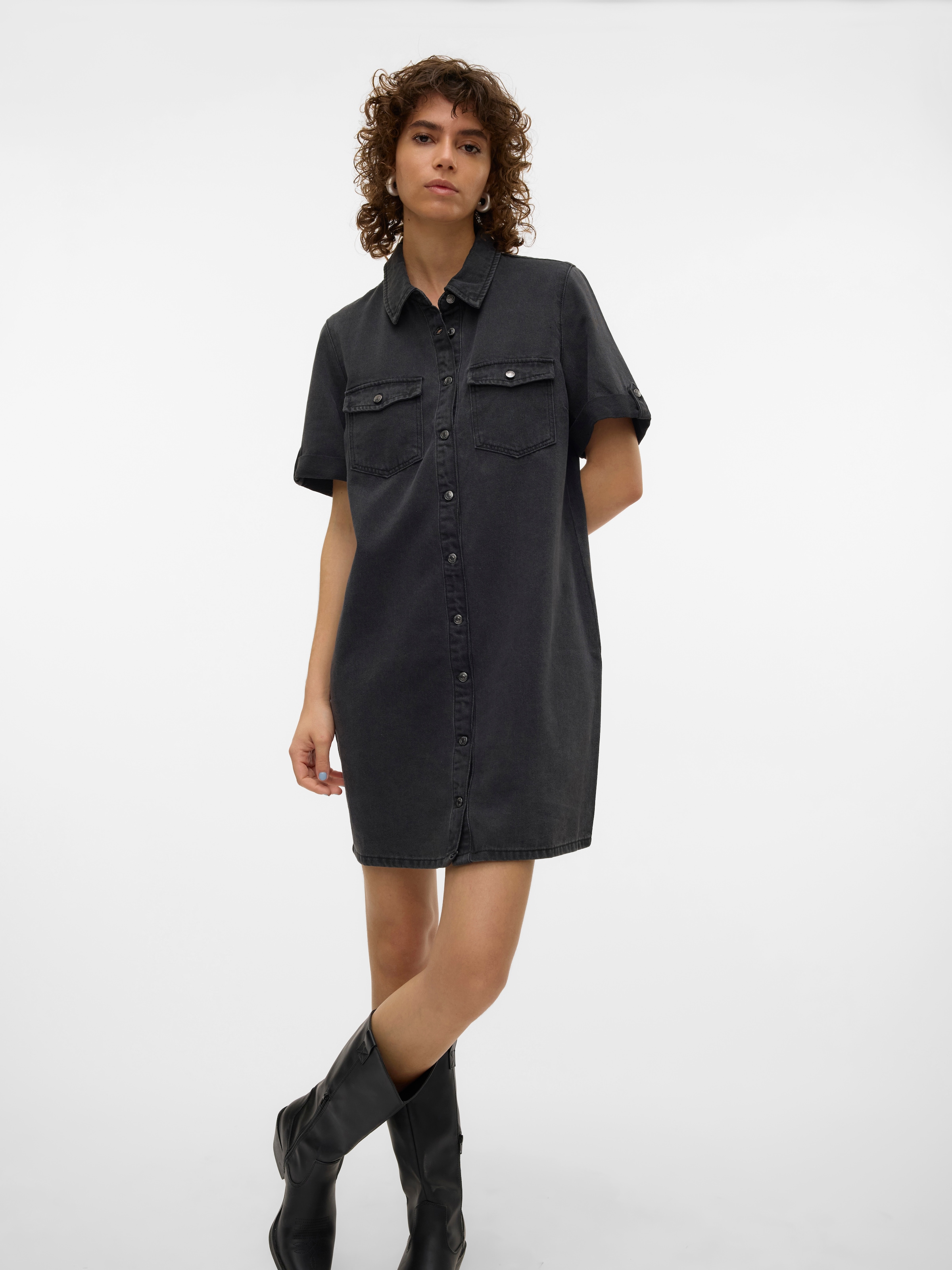 Vero Moda Jeanskleid »VMJENNIE SS SHORT DENIM DRESS NOOS«