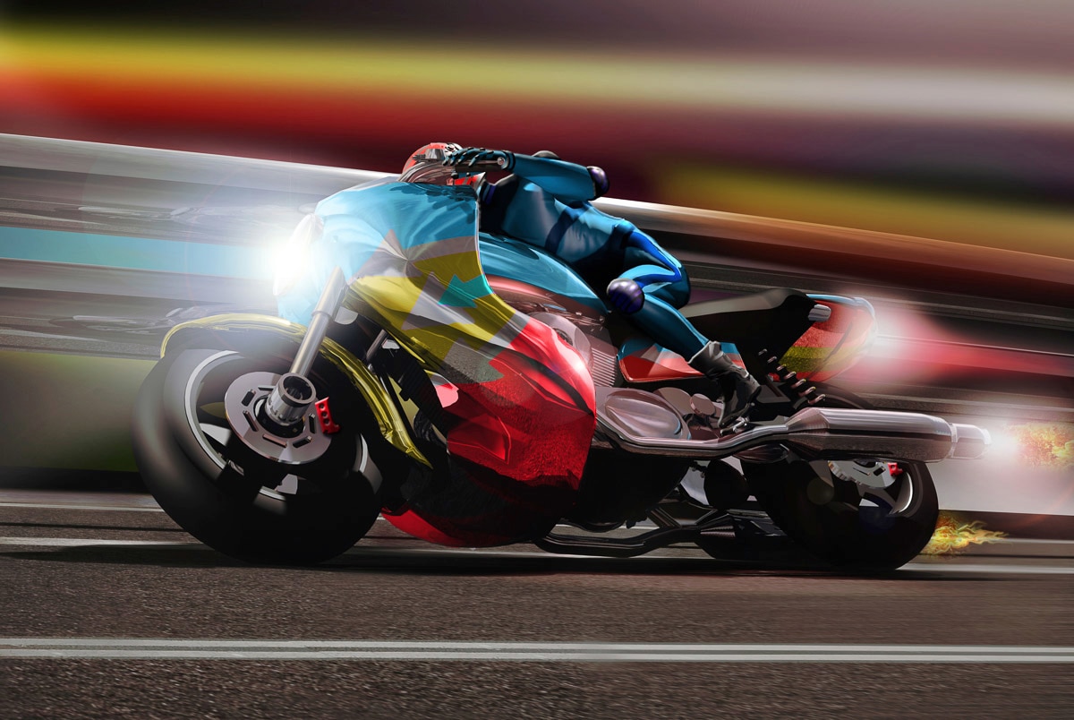 Papermoon Fototapete »Motorrad«