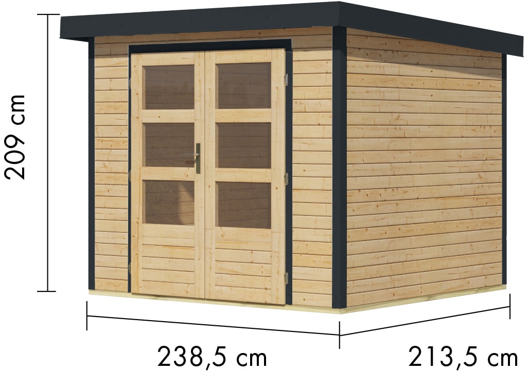 Karibu Gartenhaus »Jupiterino 3, in verschiedenen Farben«