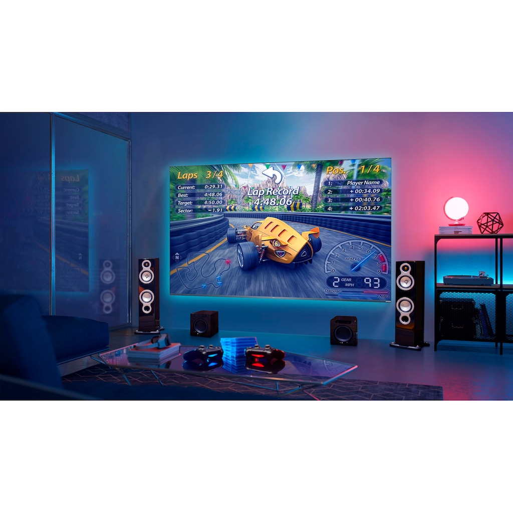 TCL QLED-Fernseher »75C631X1«, 189 cm/75 Zoll, 4K Ultra HD, Smart-TV-Google TV