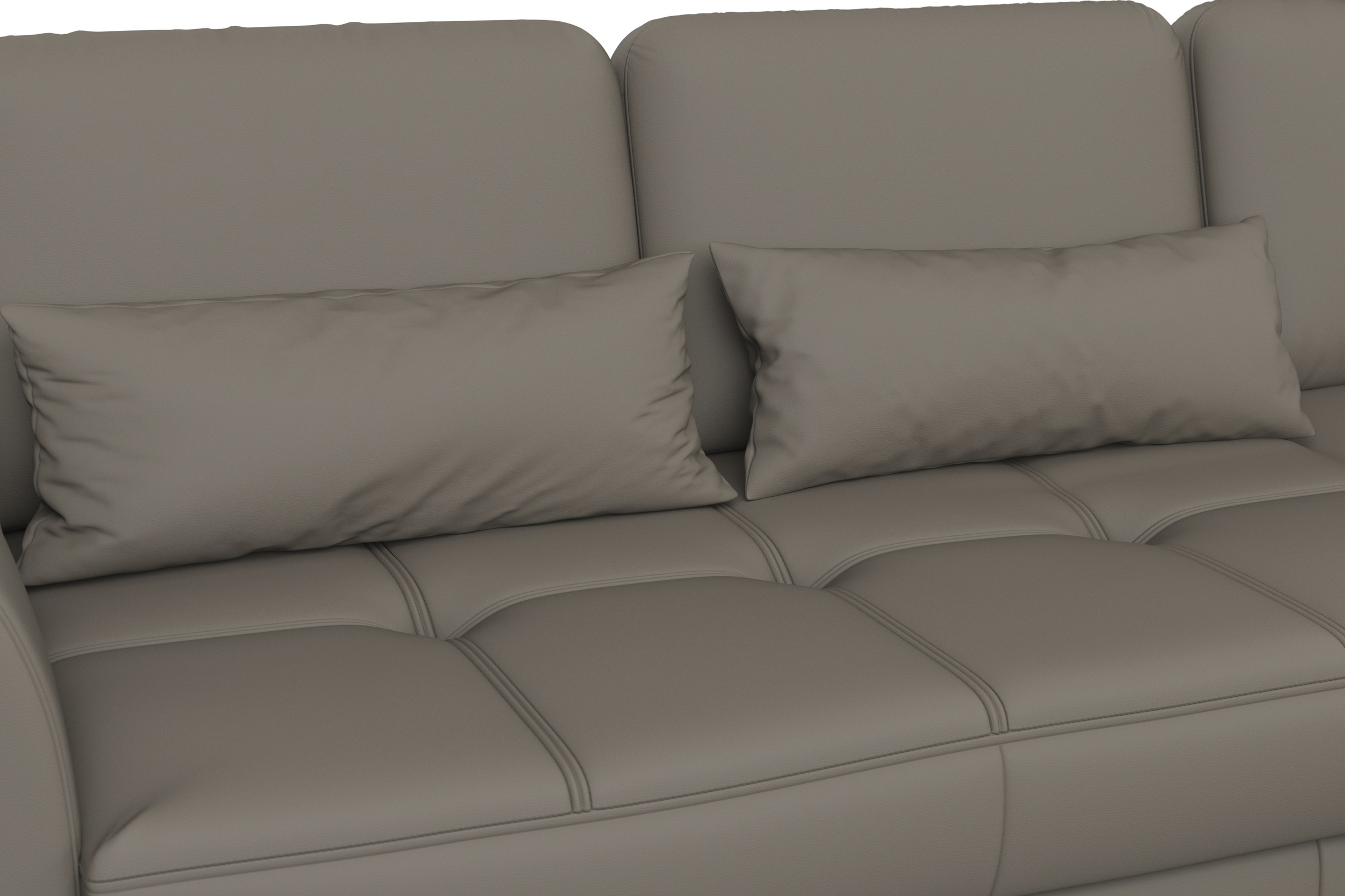 sit&more Ecksofa »Bendigo L-Form«, inklusive Sitztiefenverstellung, Bodenfreiheit 12 cm, in 2 Fußfarben