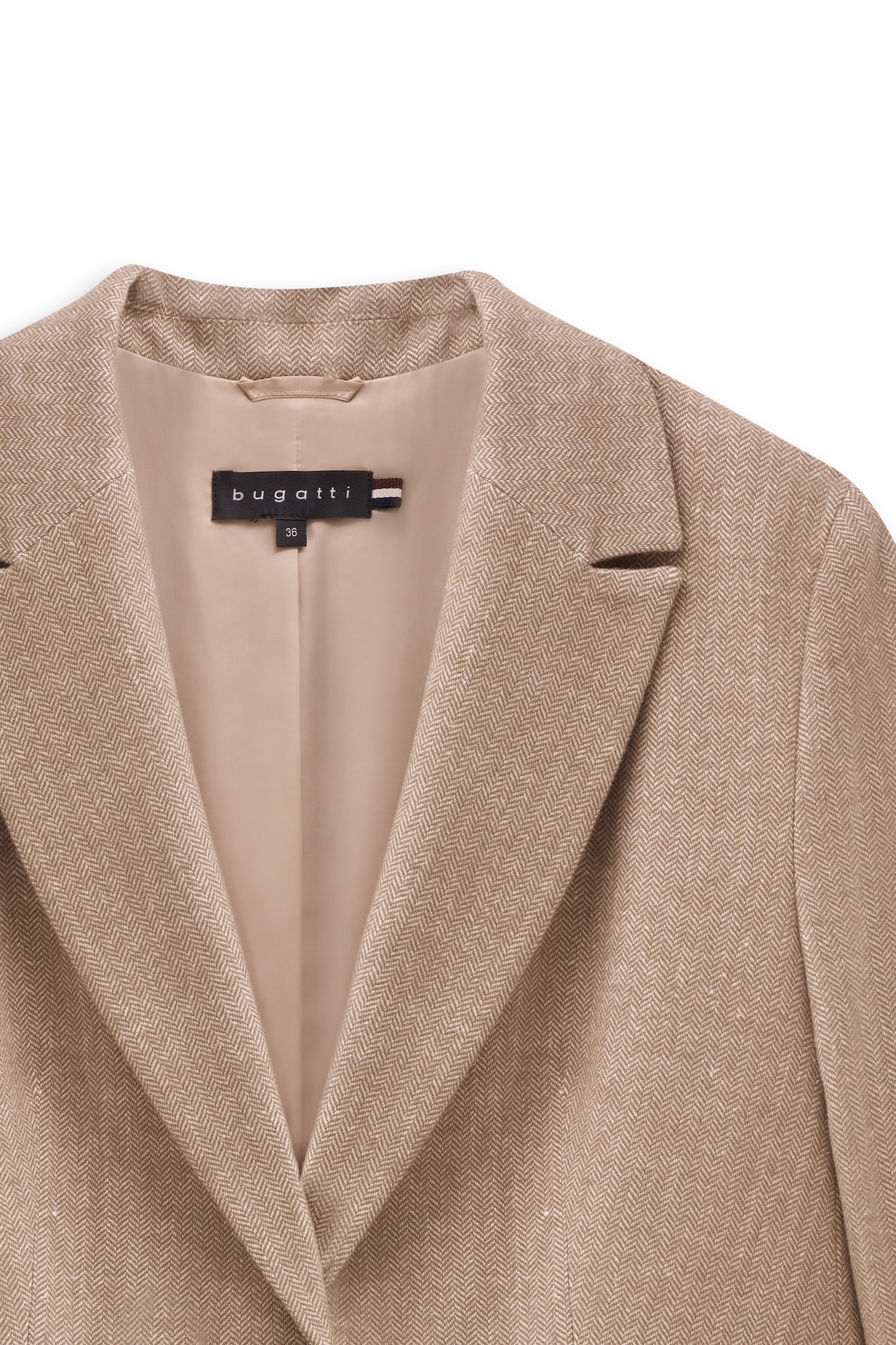 bugatti Kurzblazer »elegant & vielseitig«, mit feinem Fischgrat-Muster