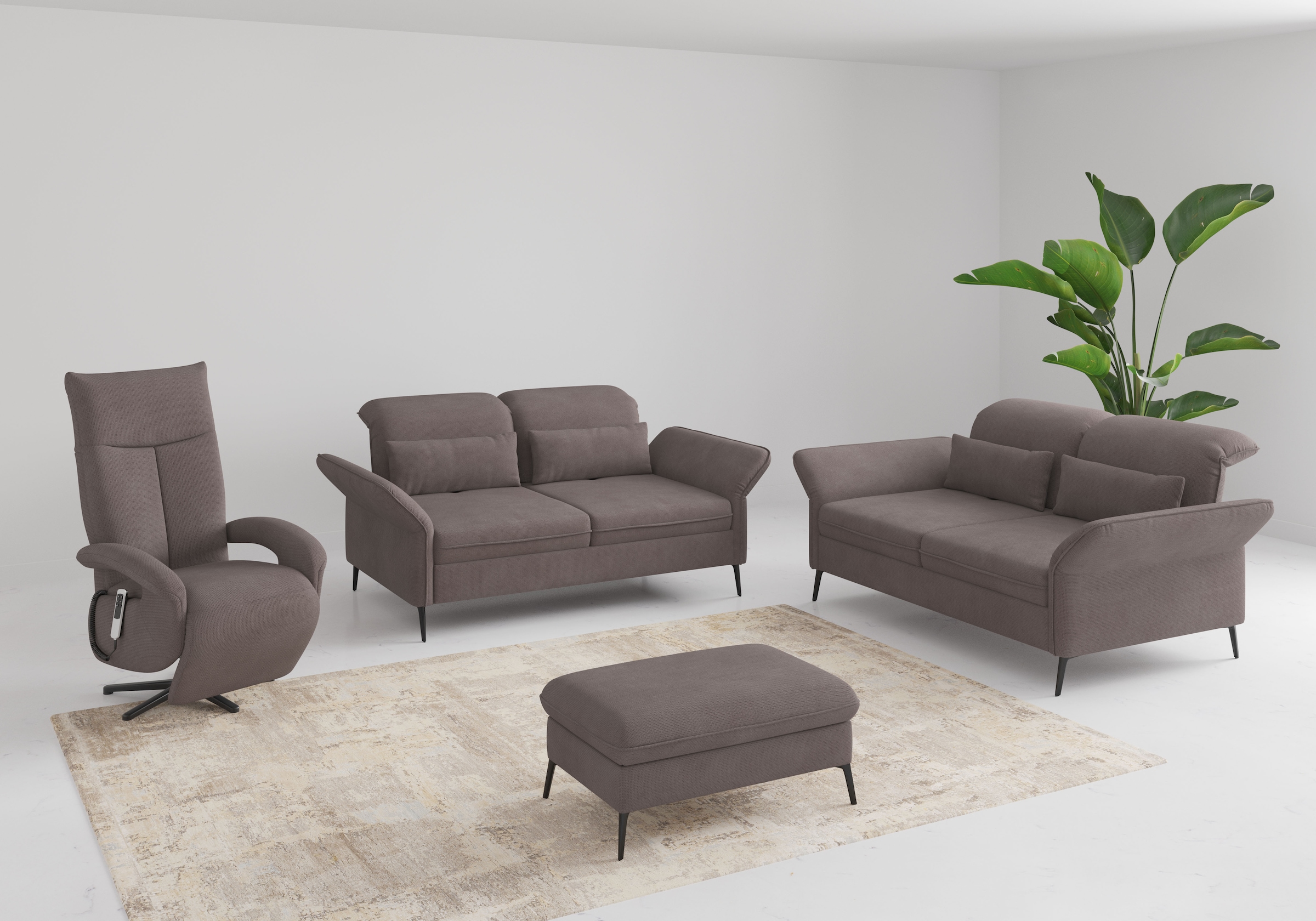 sit&more 2,5-Sitzer »Emely«, mit Sitztiefenverstellung, optional mit Bettfunktion