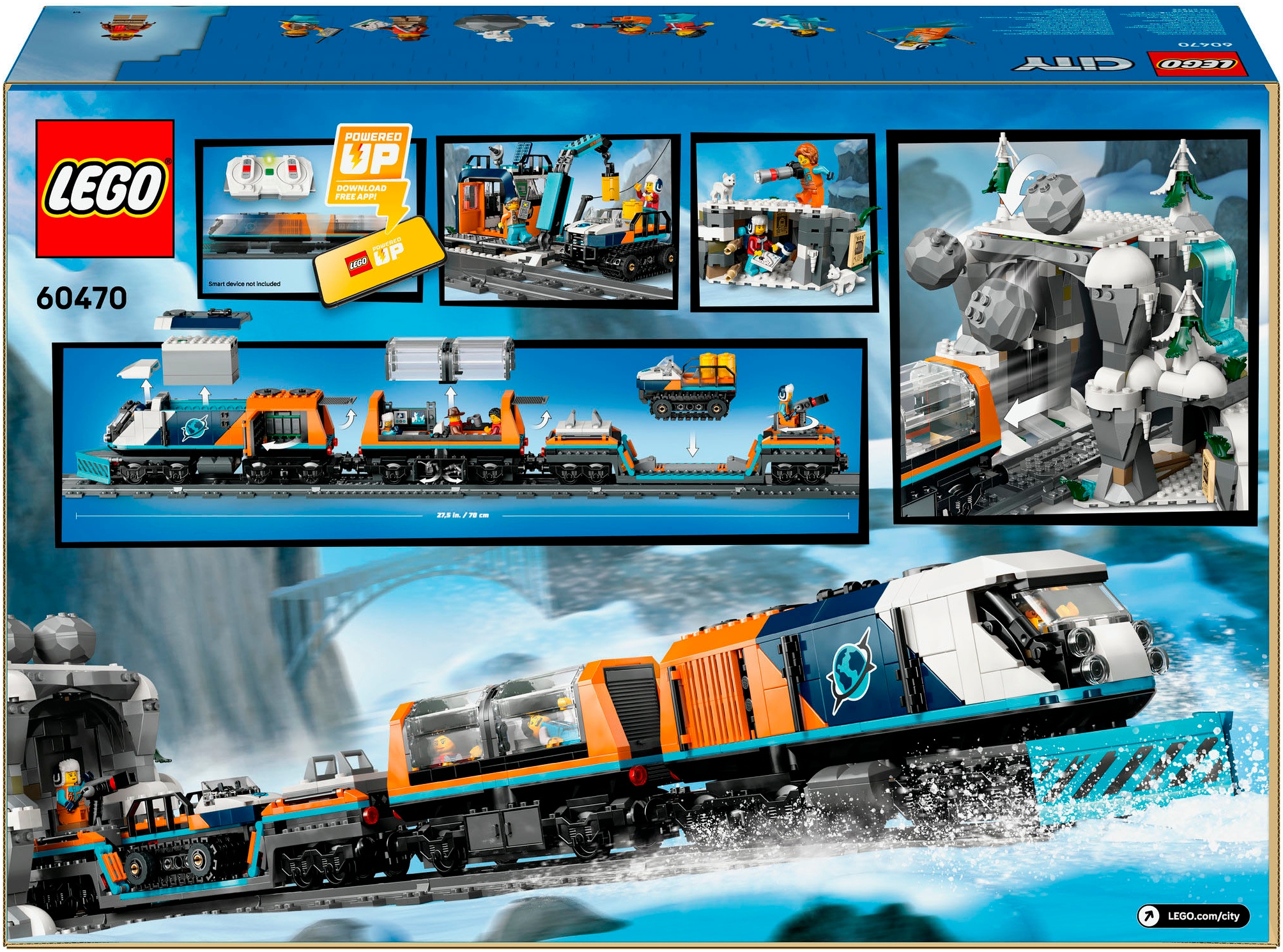 LEGO® Konstruktionsspielsteine »Arktis-Polarexpress (60470), LEGO City«, (1517 St.), Made in Europe
