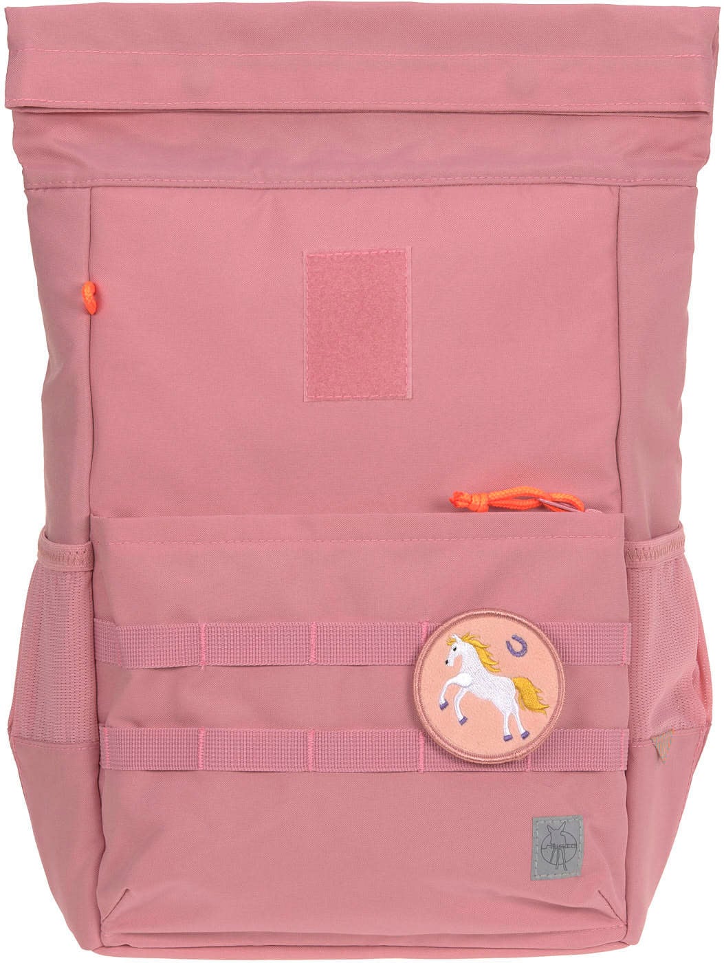 LÄSSIG Kinderrucksack »Medium Rolltop Backpack, pink«, Reflektoren, aus recycelten PET-Flaschen