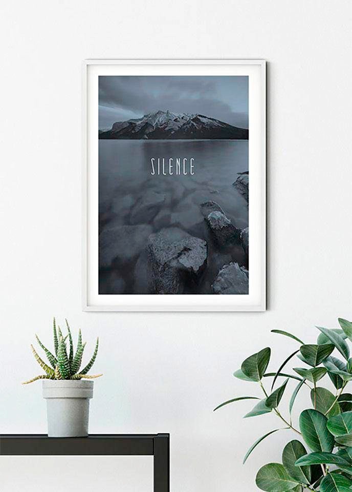 Komar Bild "Word Lake Hush Steel", Natur, (1 St.), Wandbild zur Dekoration günstig online kaufen
