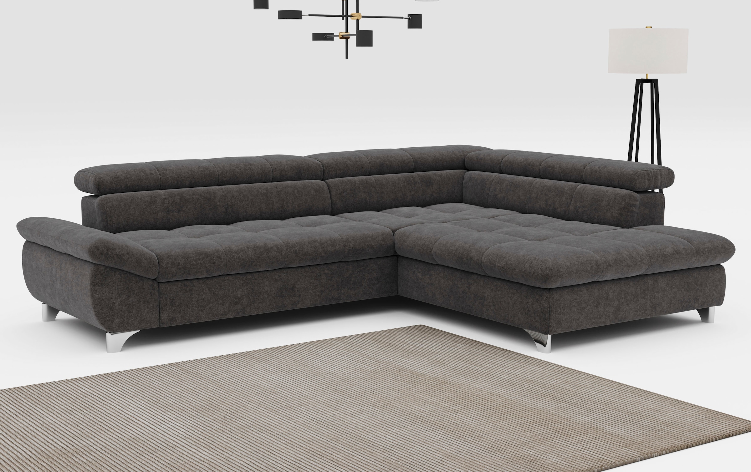 COTTA Ecksofa »Gemini L-Form«, mit Kopfverstellung, optional mit Schlaffunk günstig online kaufen
