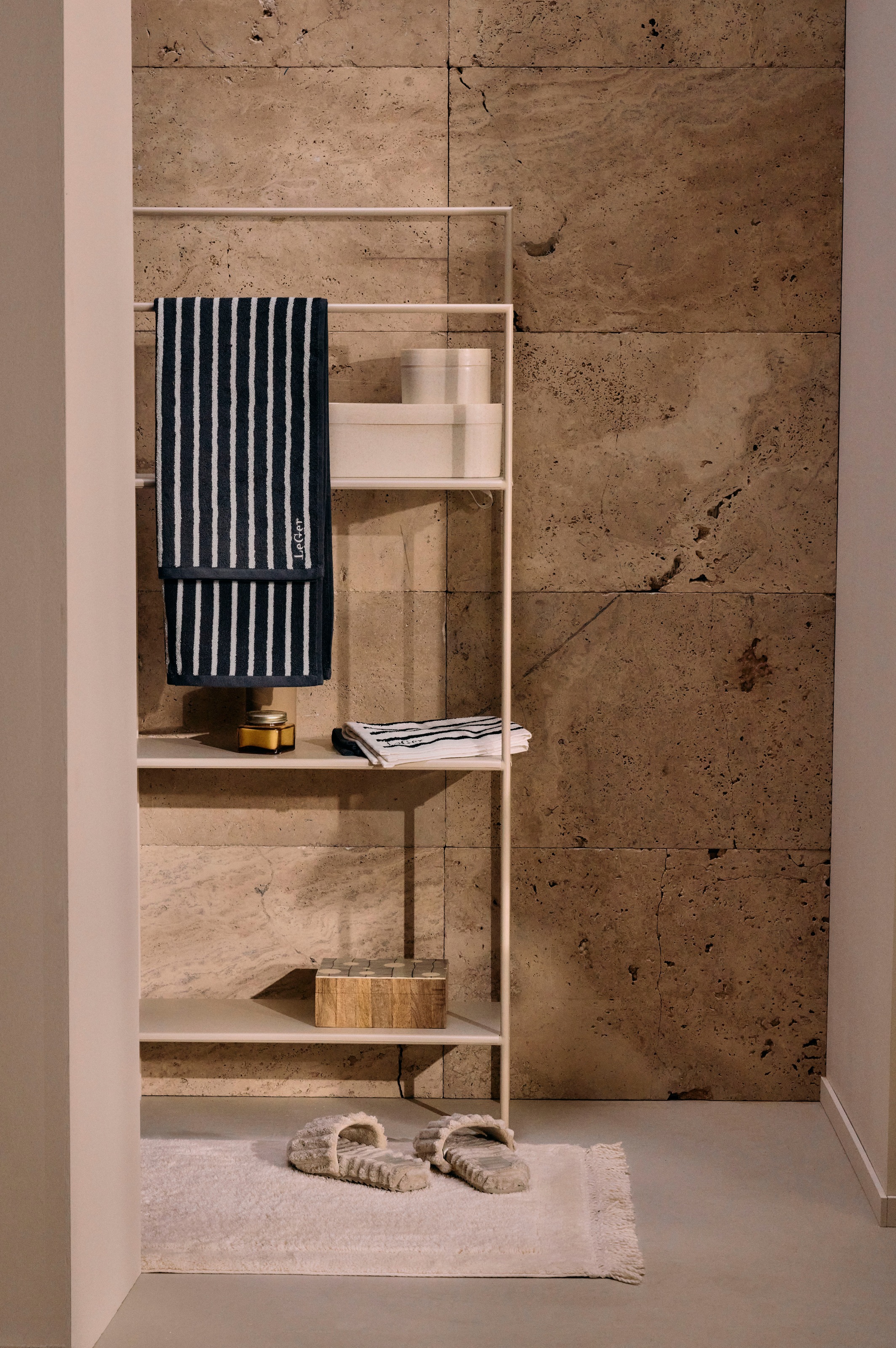 LeGer Home by Lena Gercke Mehrzweckregal »Alimo«, minimalistisches Design, Metallgestell, 4 Ablageflächen, Breite 61 cm