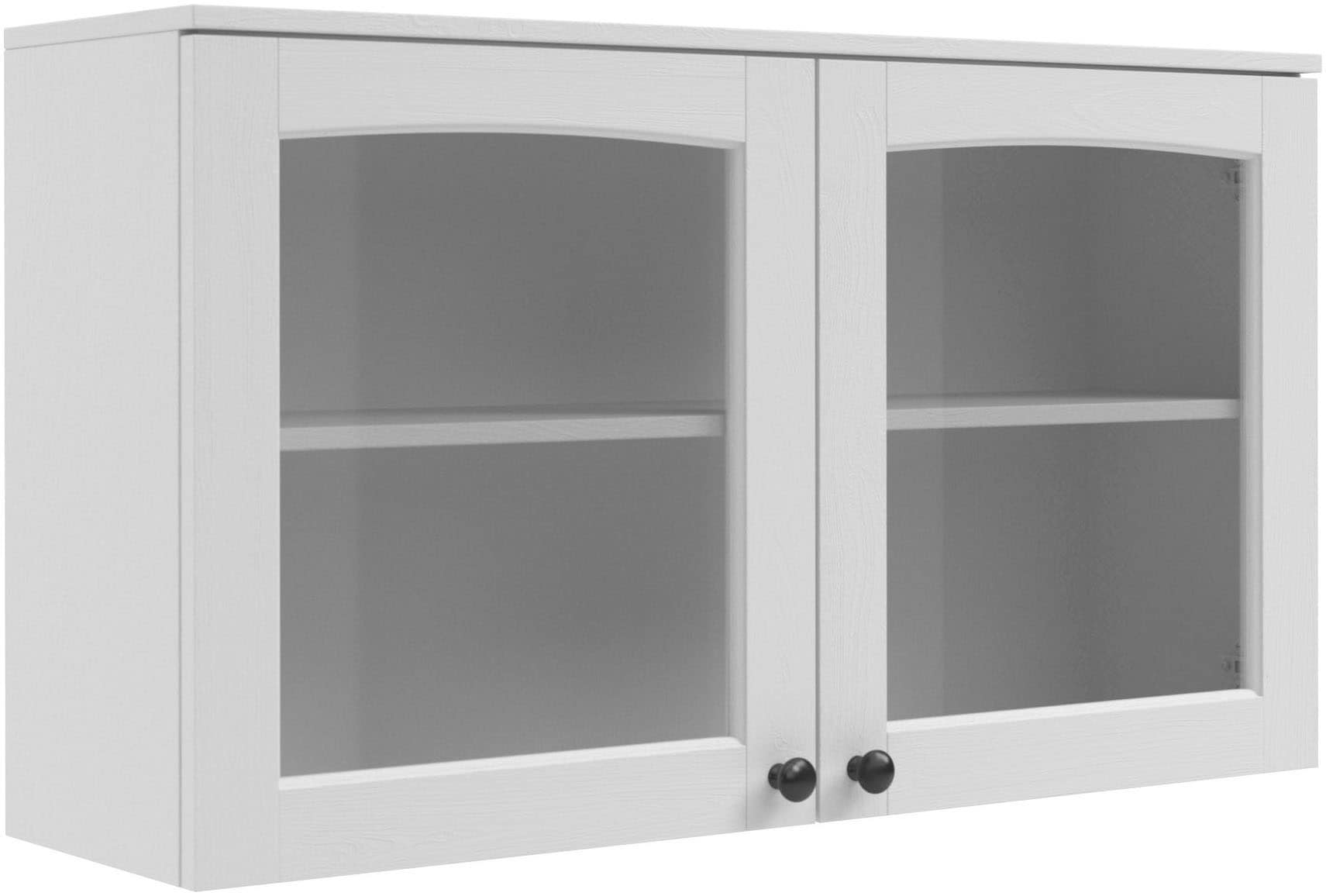 Kochstation Hängeschrank »KS-Osby«, (1 St.), Kiefer massiv, Breite 100 cm, Türen mit Glaseinsatz