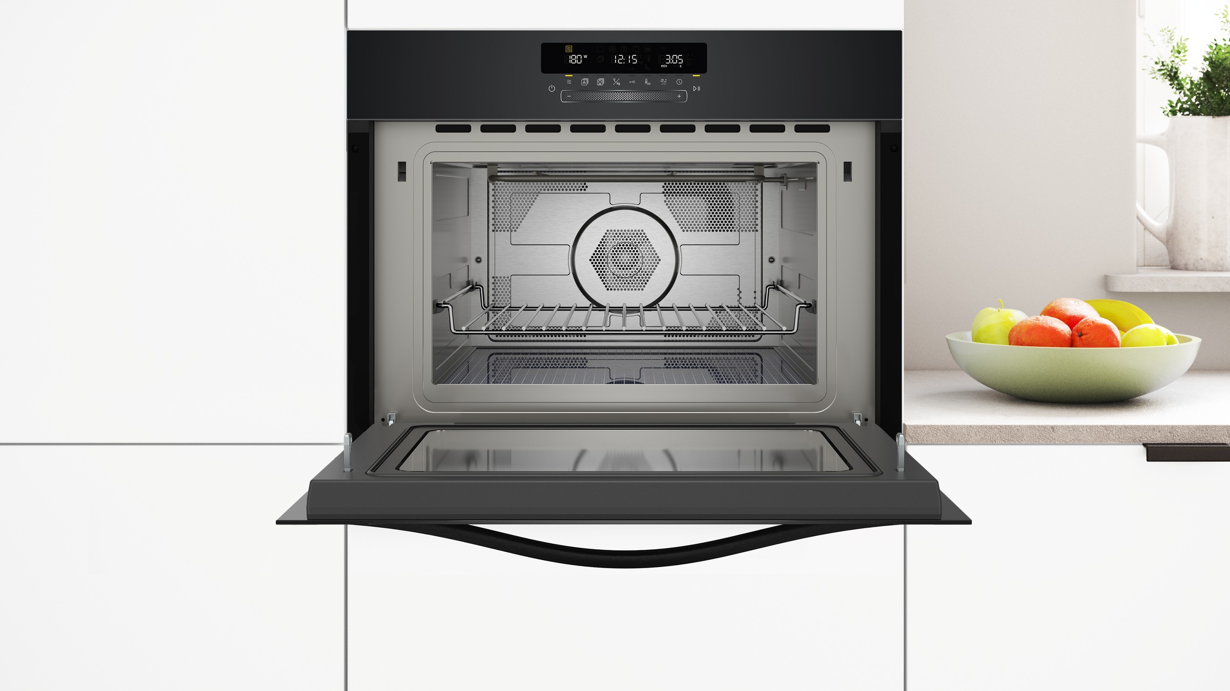 Constructa Einbau-Mikrowelle »CC4W91963«, Heißluft-Großflächengrill-Umluftgrillen, 900 W, mit Heißluftfunktion