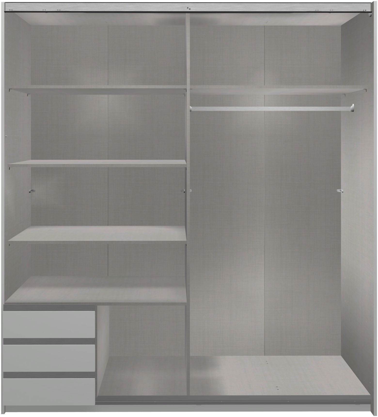 Wimex Schwebetürenschrank »Emden moderner Kleiderschrank mit Spiegel und Schubladen BESTSELLER«, Schlafzimmer Schrank Garderobenschrank mit Schwebetüren Topseller