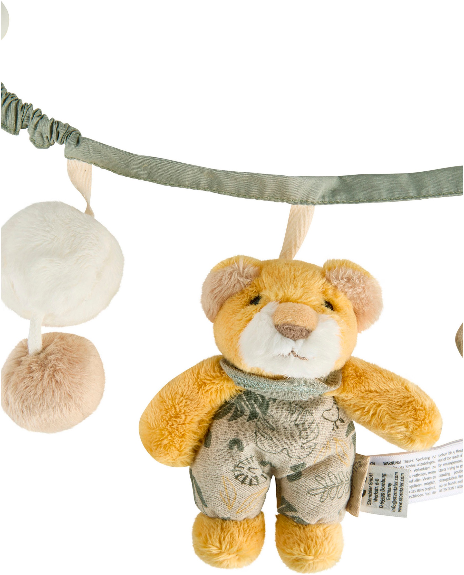 Sterntaler® Kinderwagenkette »Kinderwagenkette Löwe Leo«, mit Spiegel und Rassel