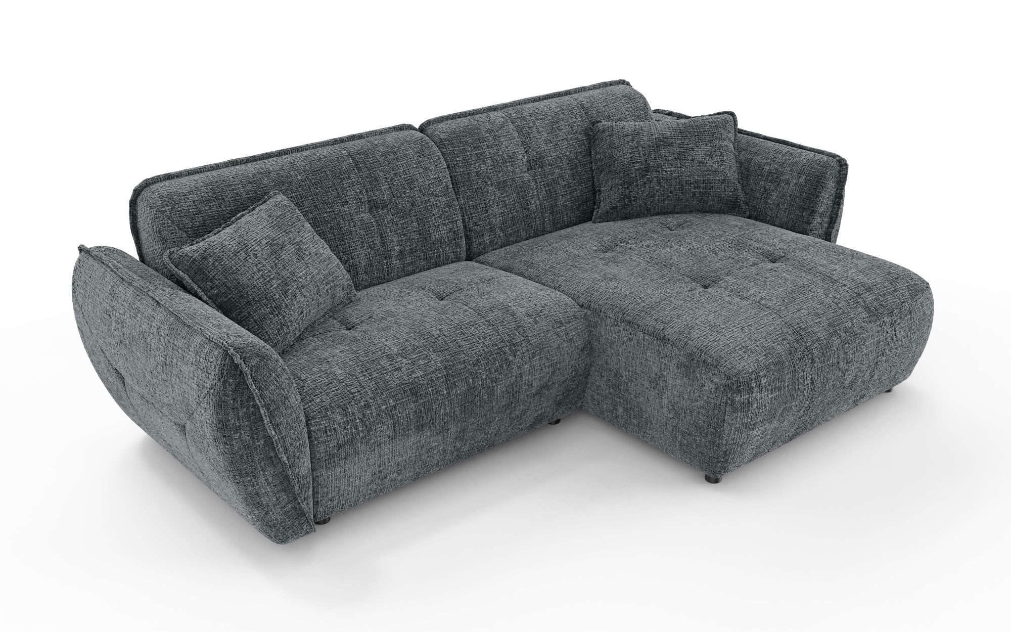 Home affaire Ecksofa »MIRELDA L-Form mit Steppungen, Recamiere rechts/links günstig online kaufen