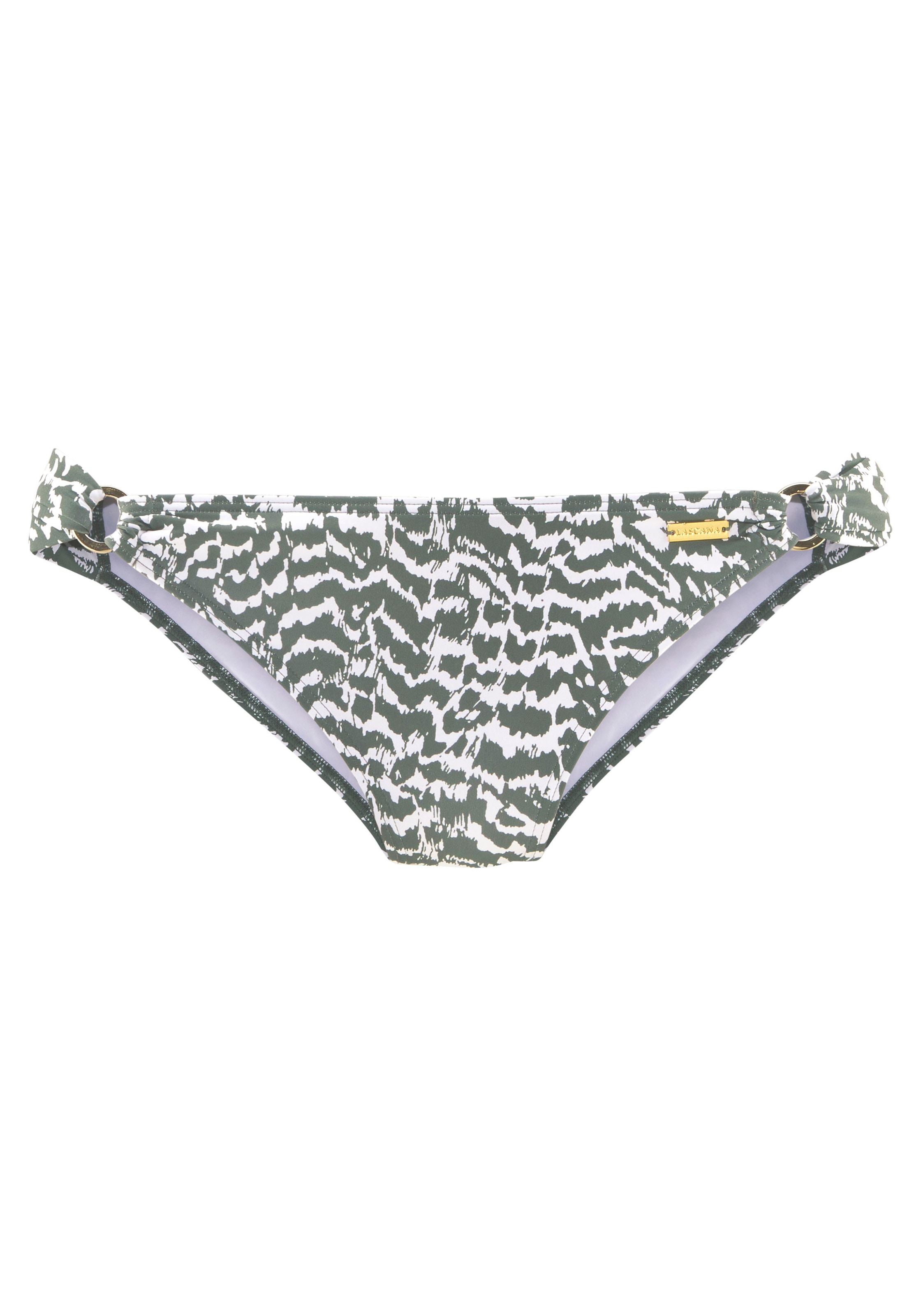 LASCANA Bikini-Hose »Sansa«, mit goldfarbenen Zierringen