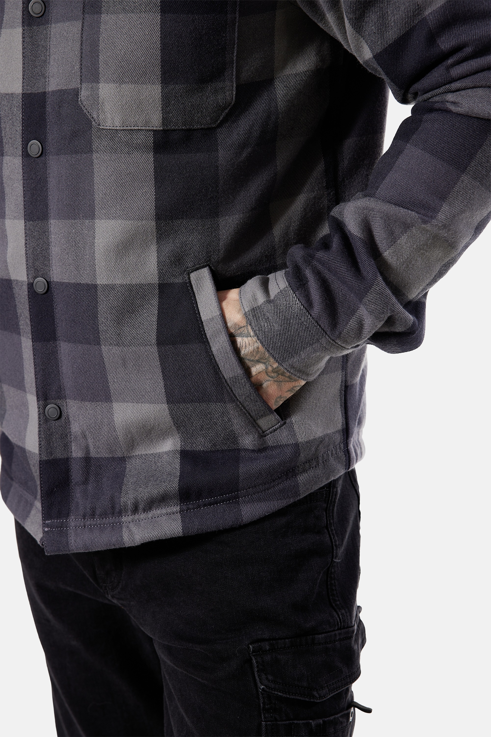 HERO by John Medoox Flanellhemd »JORIS Karohemd Overshirt« Regular Fit Casual Funktionsmaterial für Herren