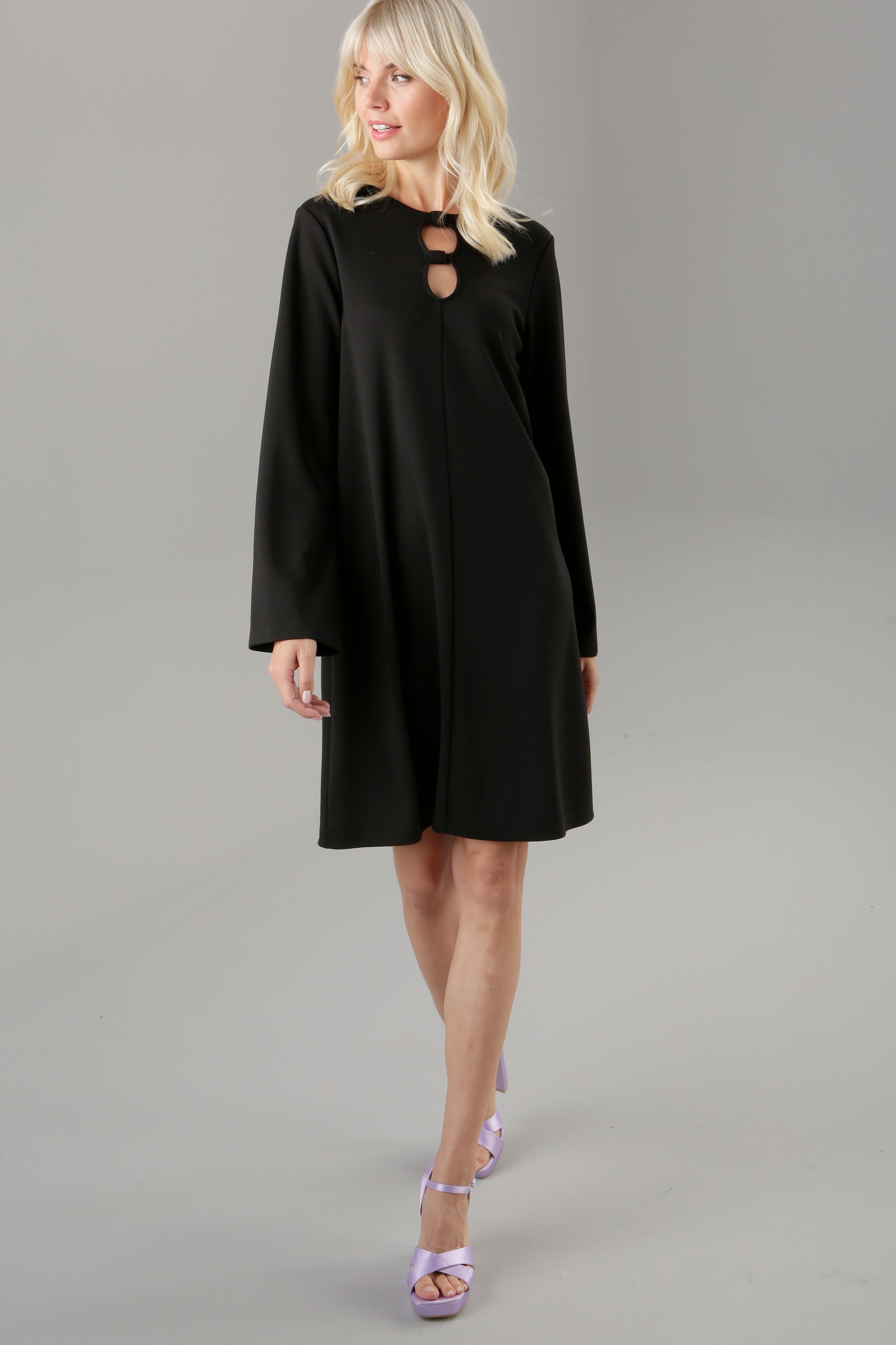 Aniston SELECTED Jerseykleid, mit Cut-Outs online kaufen