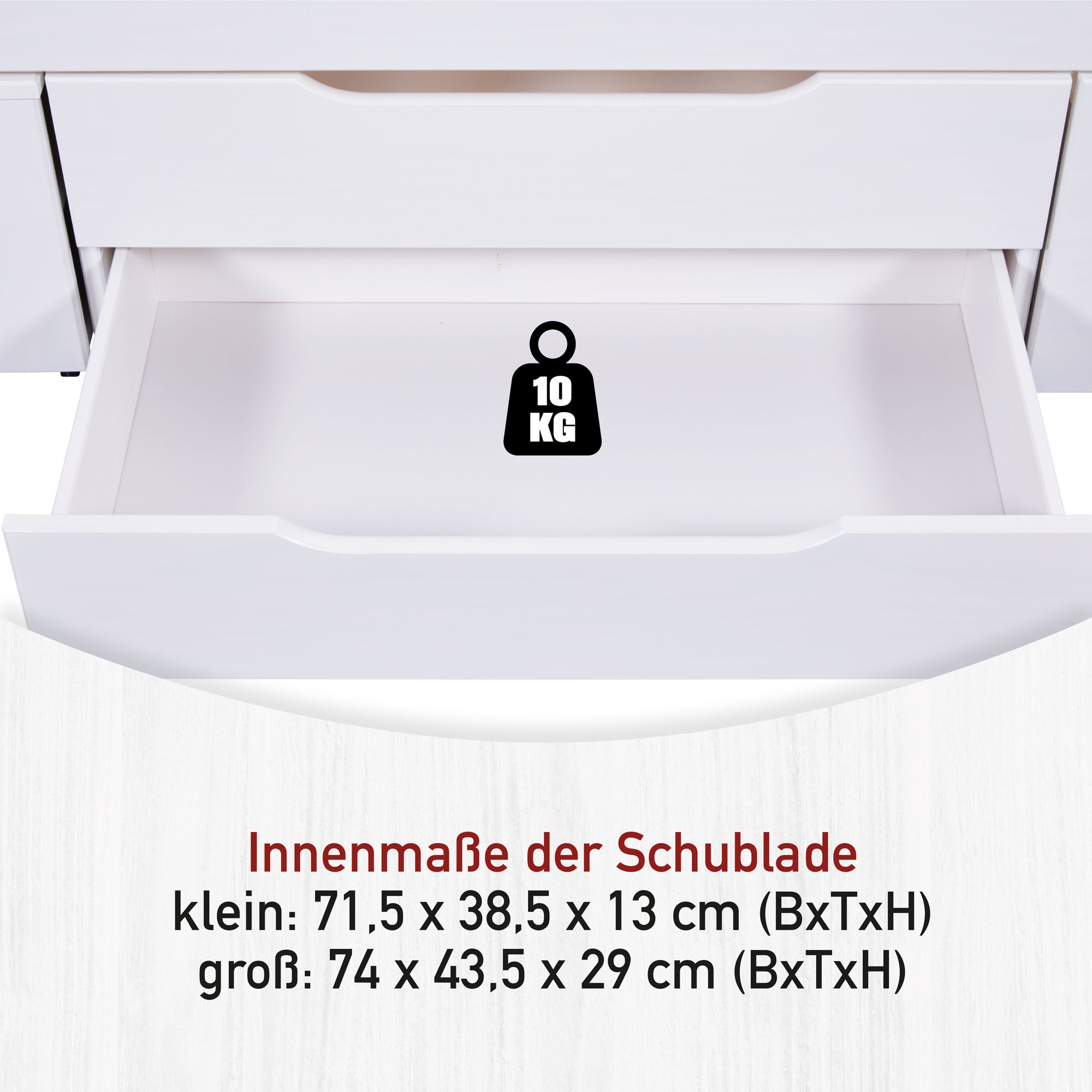 Inter Link Stauraumbett »Stauraumbett Efetivo« Kiefer Massiv, Stauraum, inkl. Lattenrost, 160 x 200 cm