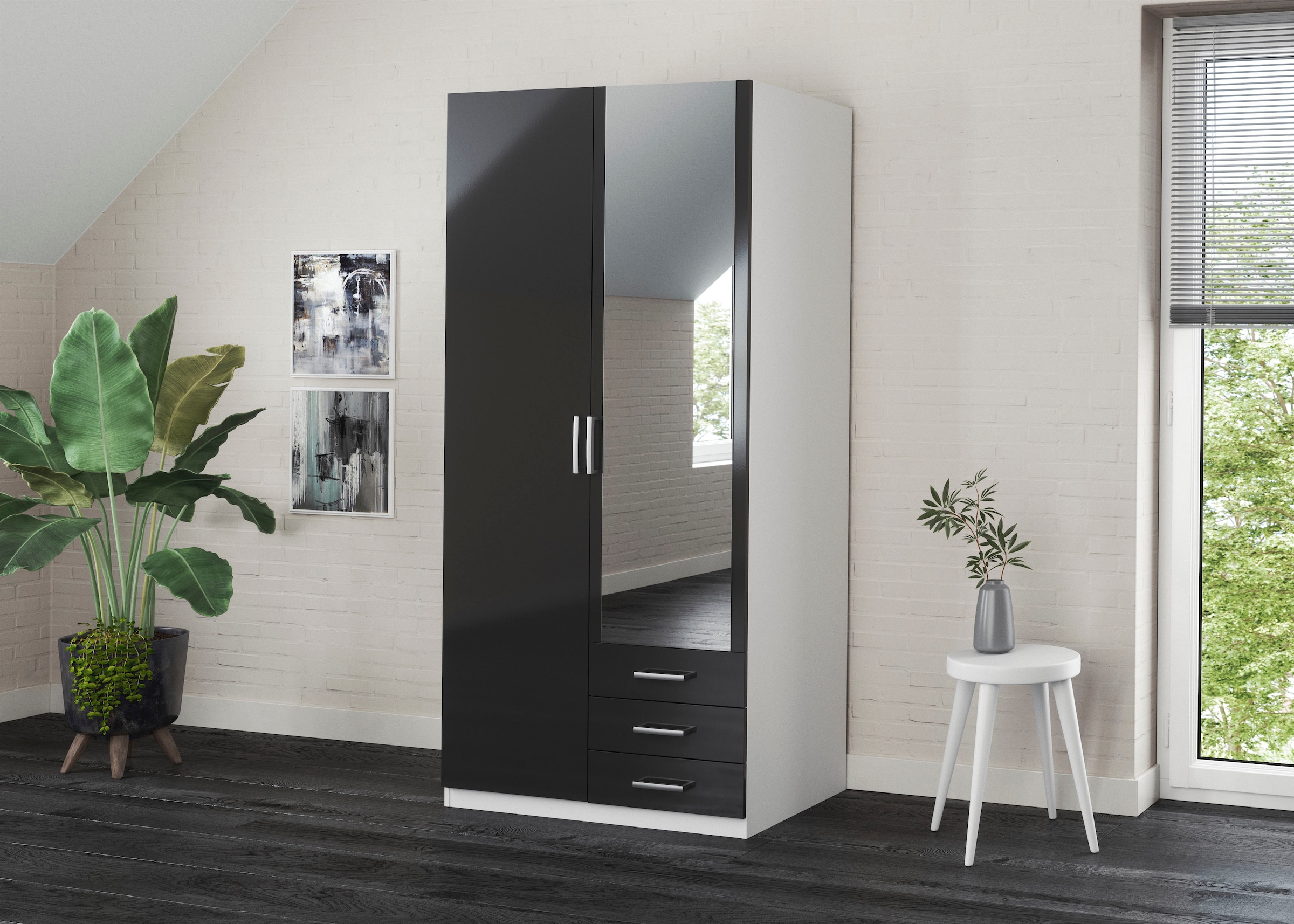 priess Kleiderschrank "Amsterdam" mit oder ohne LED-Beleuchtung günstig online kaufen