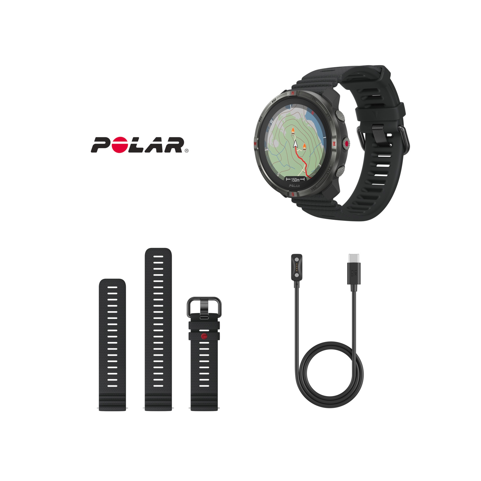 Polar Smartwatch »GRIT X2« (3,25 cm / 1,28 ″)
