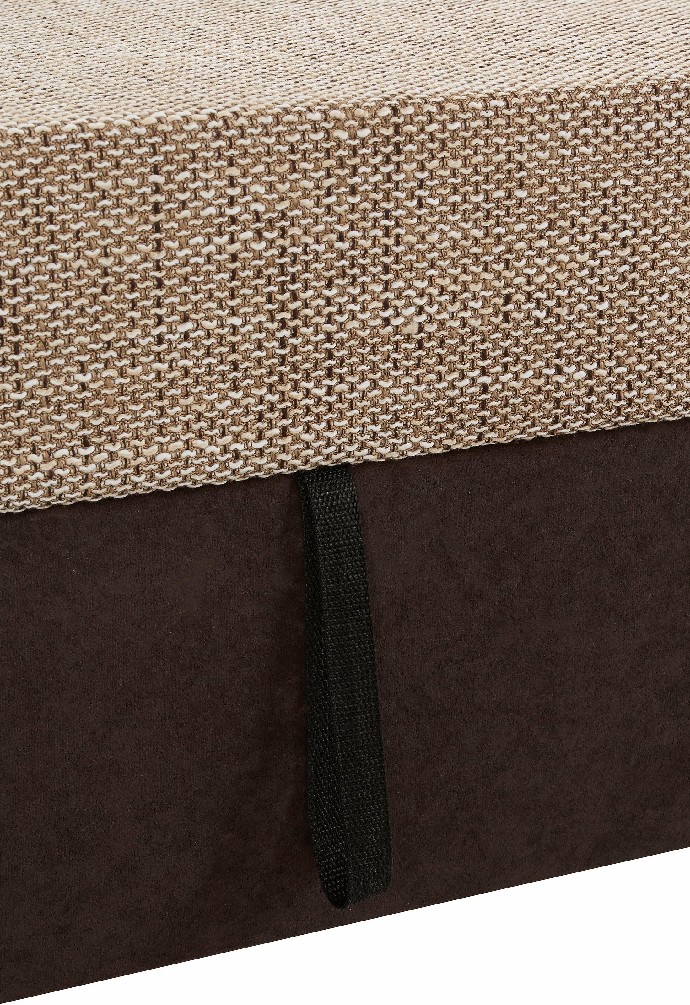 DOMO collection Ecksofa »Sarafina zeitlos und komfortabel, optional mit Federkern, L-Form«, wahlweise mit Bettfunktion