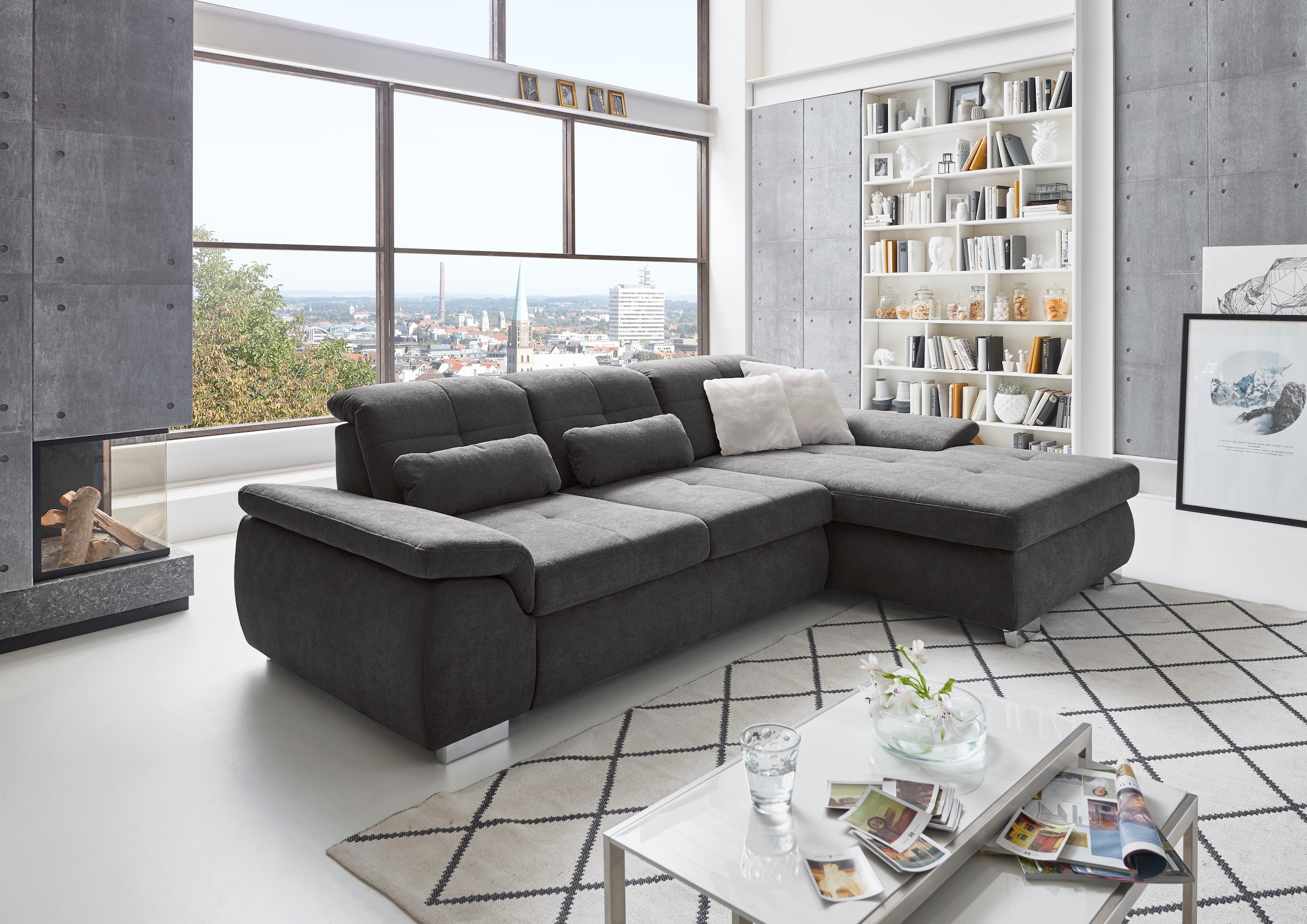 Die PlanBar Ecksofa »MP-IN16037 L-Form mit Kaltschaum-Polsterung«, mit Sitz günstig online kaufen