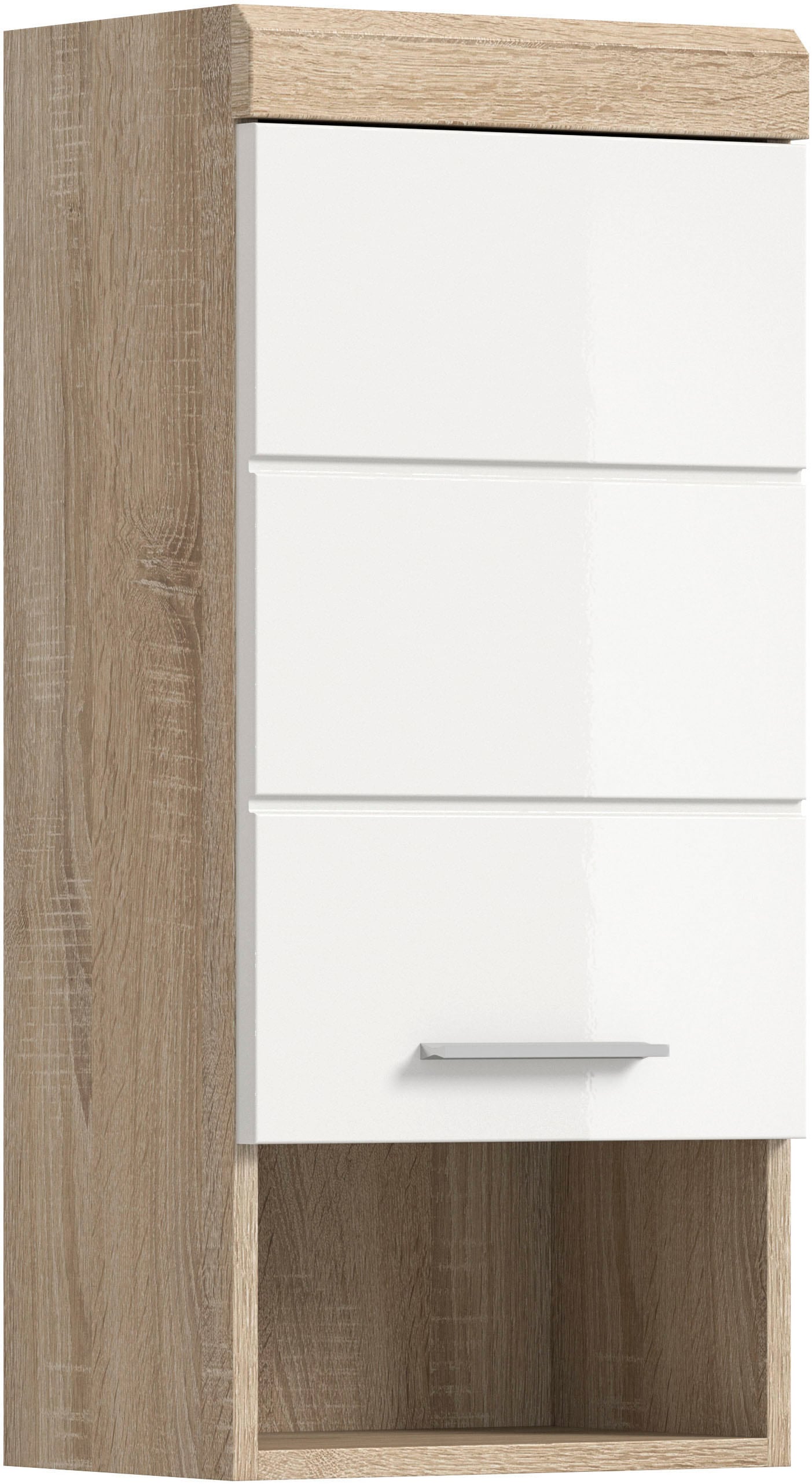 welltime Hängeschrank »SIENA, Breite 37cm, 1 Tür, 1 offenes Fächer, 1 Einlegeboden, MDF-Front« TOPSELLER!, 1 Stk. tlg. in verschiedenen Farben erhältlich, Badmöbel, Badschrank, Schrank, Bad