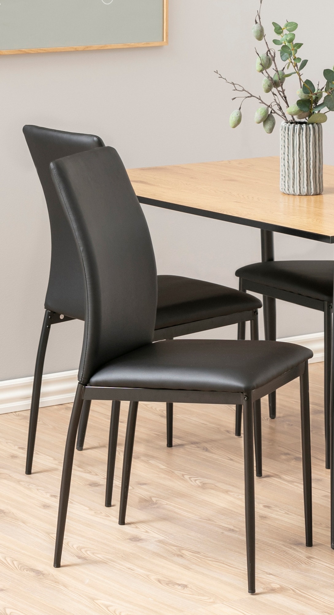 ACTONA GROUP Esszimmerstuhl »Demina«, (Set), 4 St., in Samtvelours oder Kunstleder