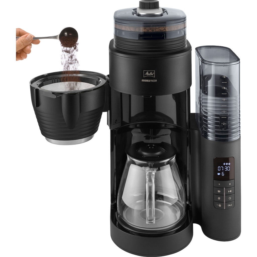 Melitta Kaffeemaschine mit Mahlwerk »AromaFresh X 1030-06«, 1,25 l Kaffeekanne, Papierfilter, 1x4