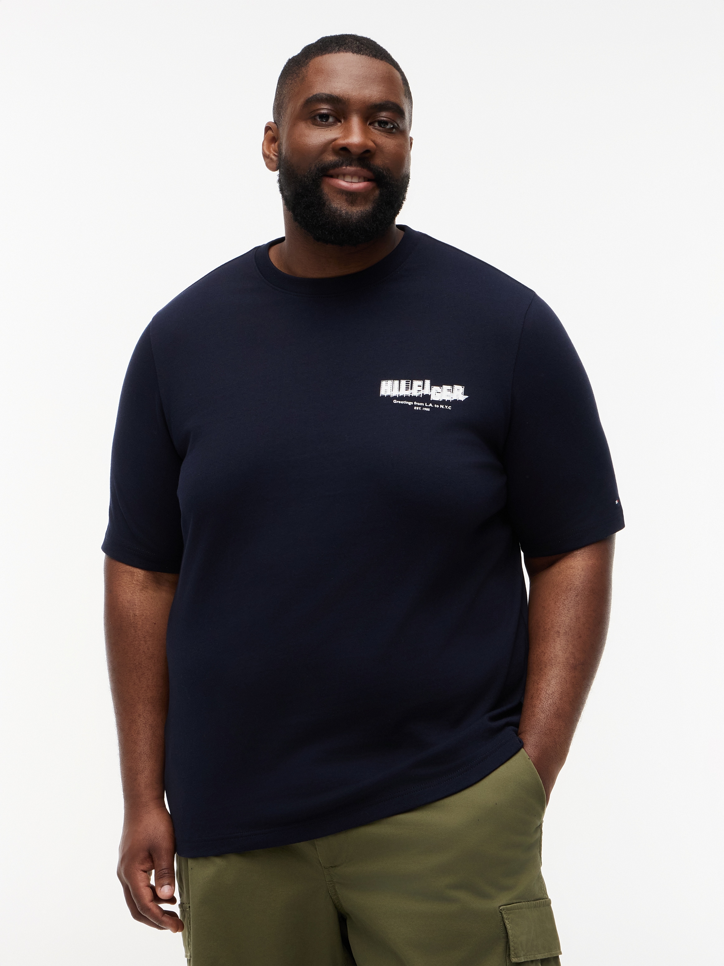 Tommy Hilfiger Big & Tall T-Shirt »BT-PHOTO PRINT HILFIGER« mit großem Rückenprint