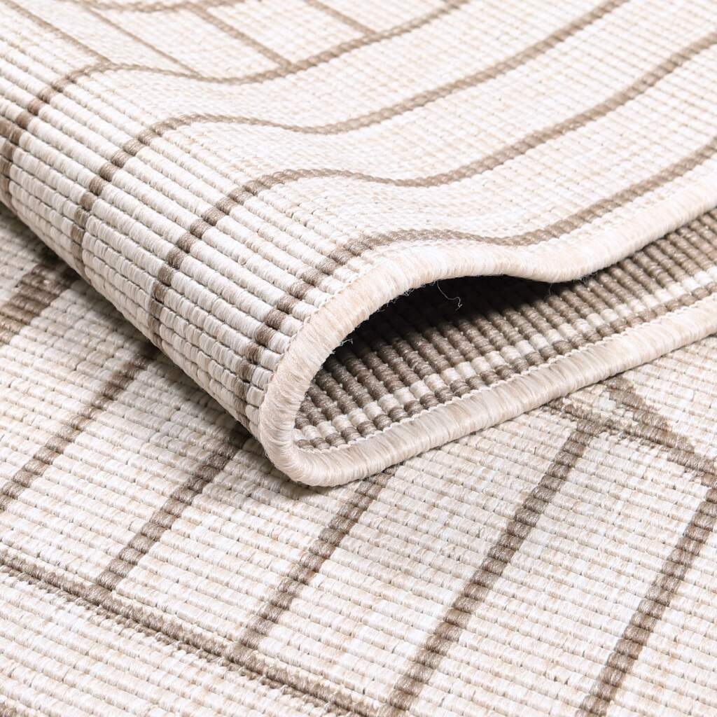 Carpet City Outdoorteppich »DUO RUG 5842«, rechteckig, 5 mm Höhe, Wendeteppich Wetterfest In- & Outdoor, Balkon, Terrasse, Wohnzimmer