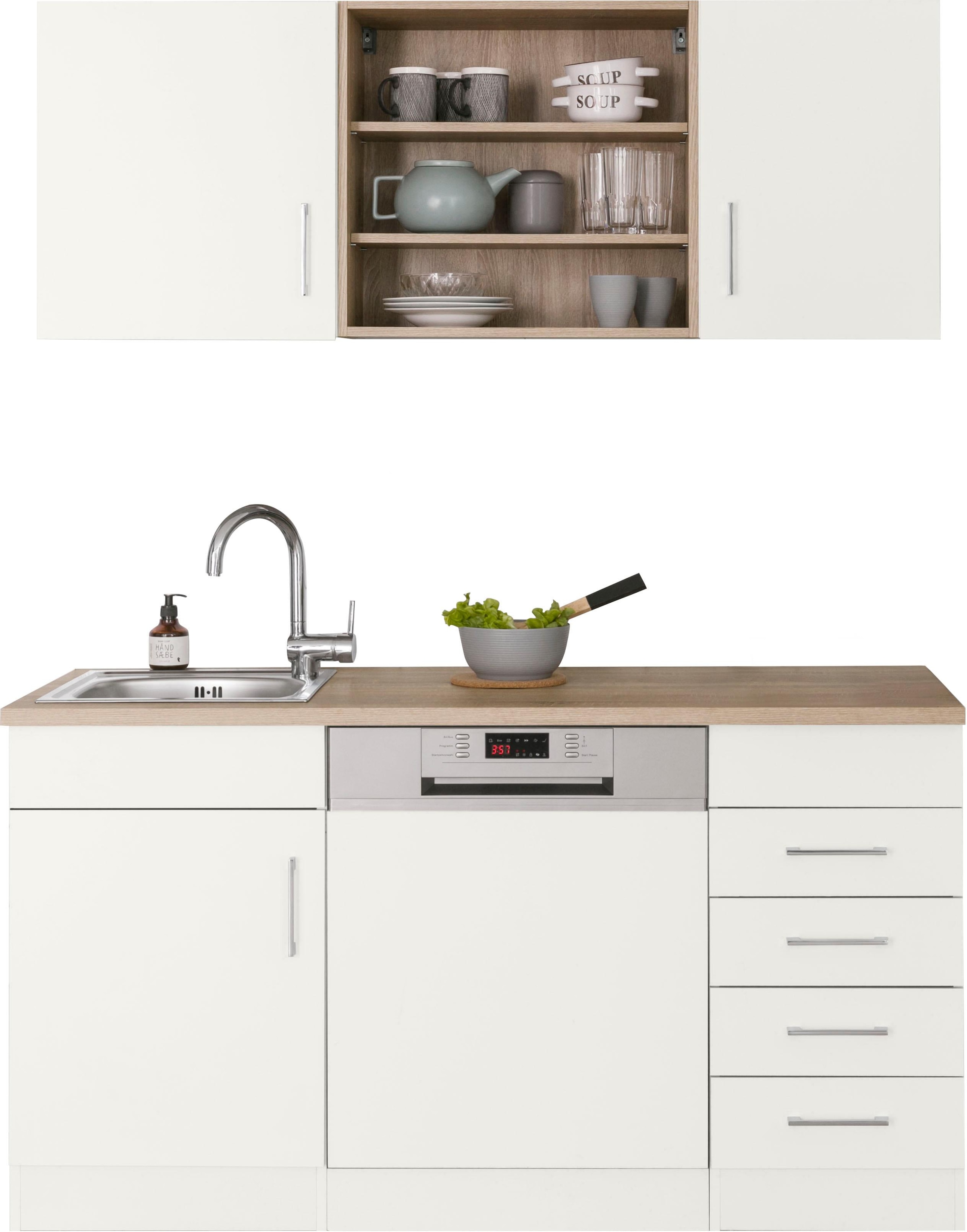 HELD MÖBEL Pantryküche »Mali«, Breite 150 cm, mit E-Geräten günstig online kaufen