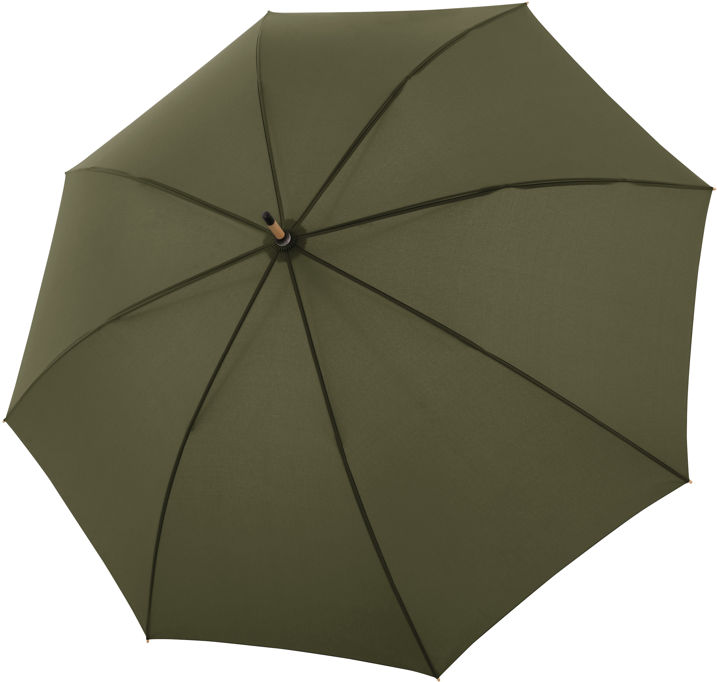 deep Material Schirmgriff mit doppler® Stockregenschirm »nature aus Long, online Holz olive«, bei recyceltem aus