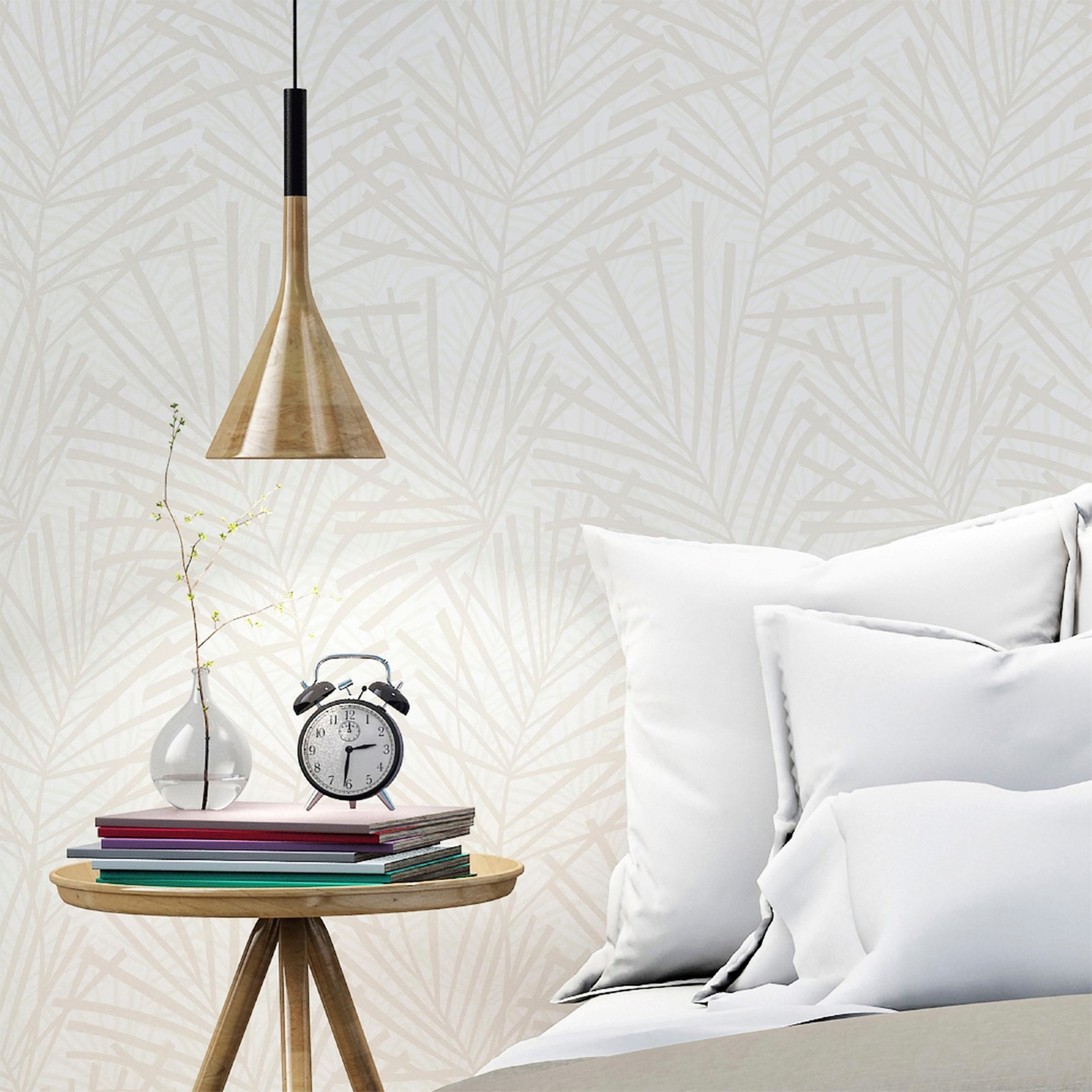Superfresco Easy Vliestapete »Palm«, botanisch, Beige - 10mx52cm